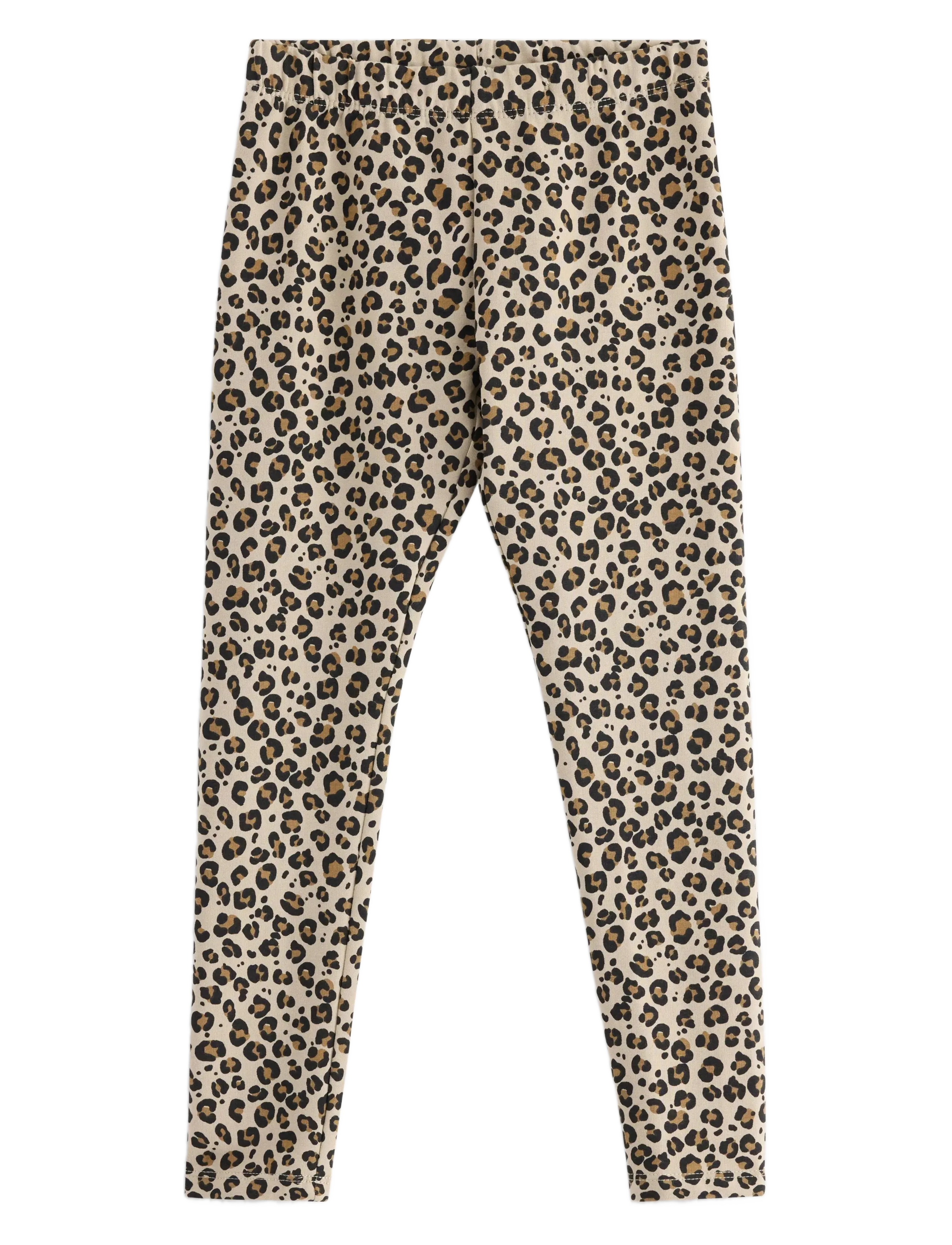 LINDEX Leggings Br Leo Aop Beige - 98 - Kinder