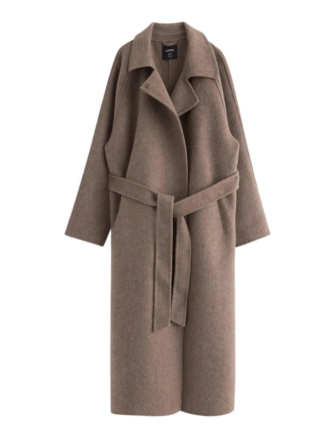 Lindex Kåpe i ullblanding - Jacken & Mäntel - BROWN MELANGE / brown