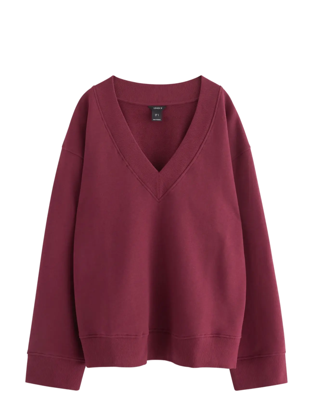 Lindex Sweater Longsleeve Mia - Transitional Layering - DARK DUSTY RED / burgundy