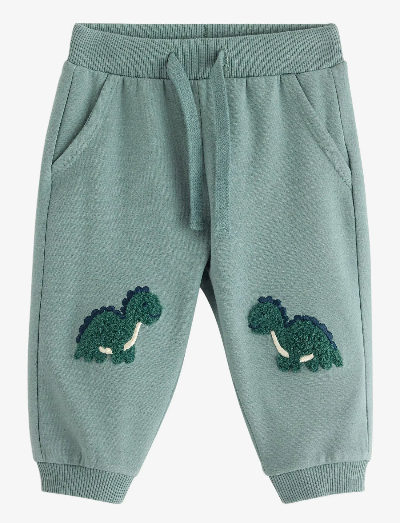 Lindex - Trousers dino knee - mjukisbyxor - dusty aqua - 0