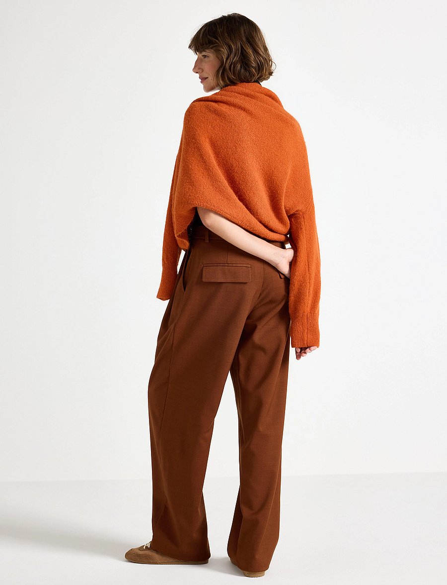 Lindex - Trousers Linda - bukser med lige ben - brown - 3
