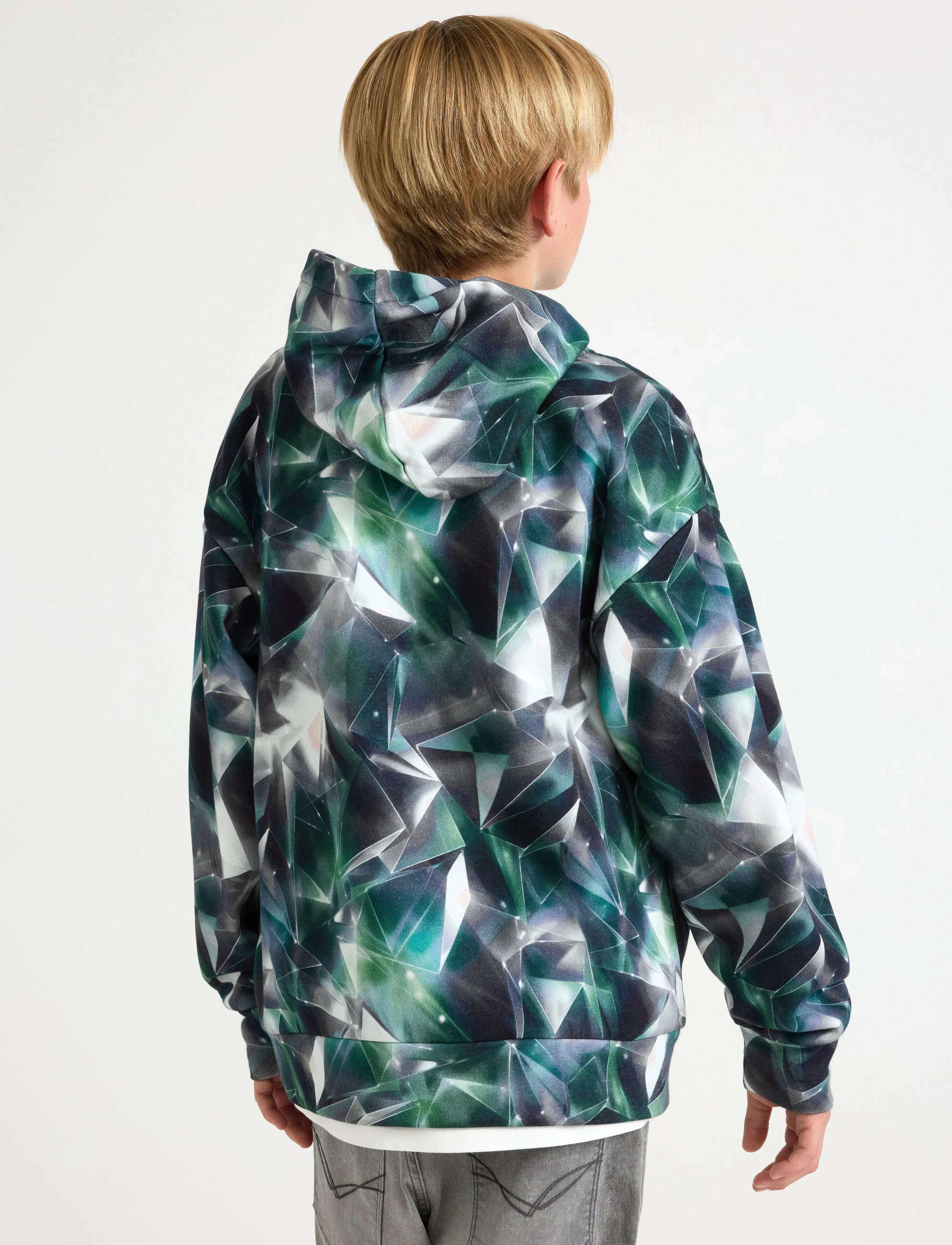 Lindex - Sweatshirt hood AI monolith - dark grey - 3