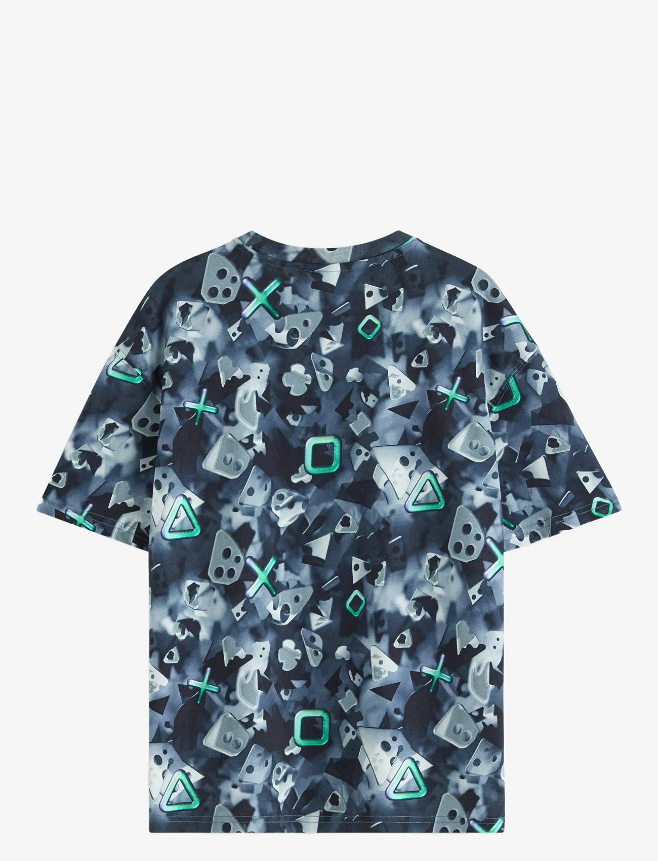 Lindex - T shirt AI symbols aop - short-sleeved t-shirts - dark grey - 2