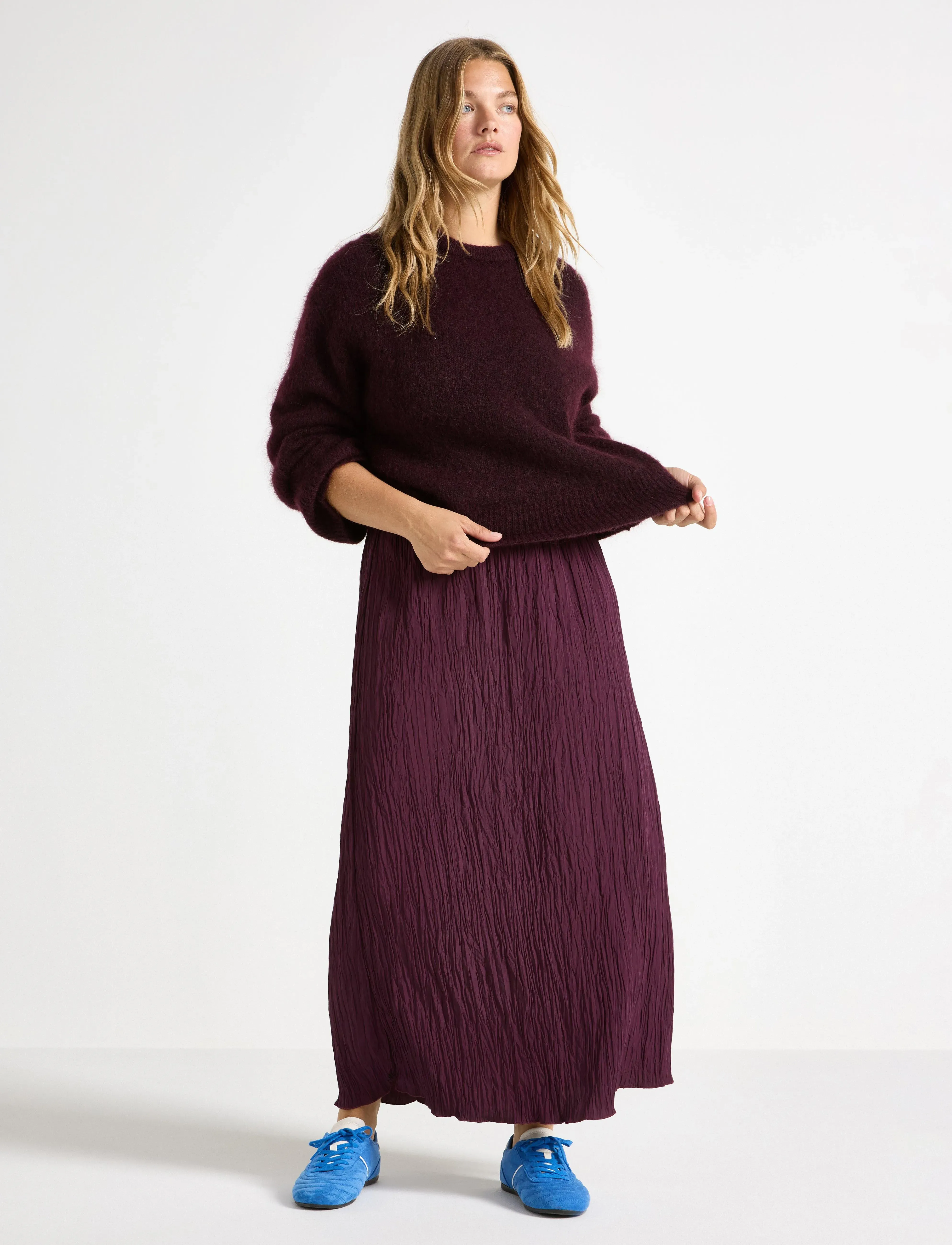 Lindex Skirt Caroline, XS, Burgundy, Nederdele > Maxi Nederdele, Dame