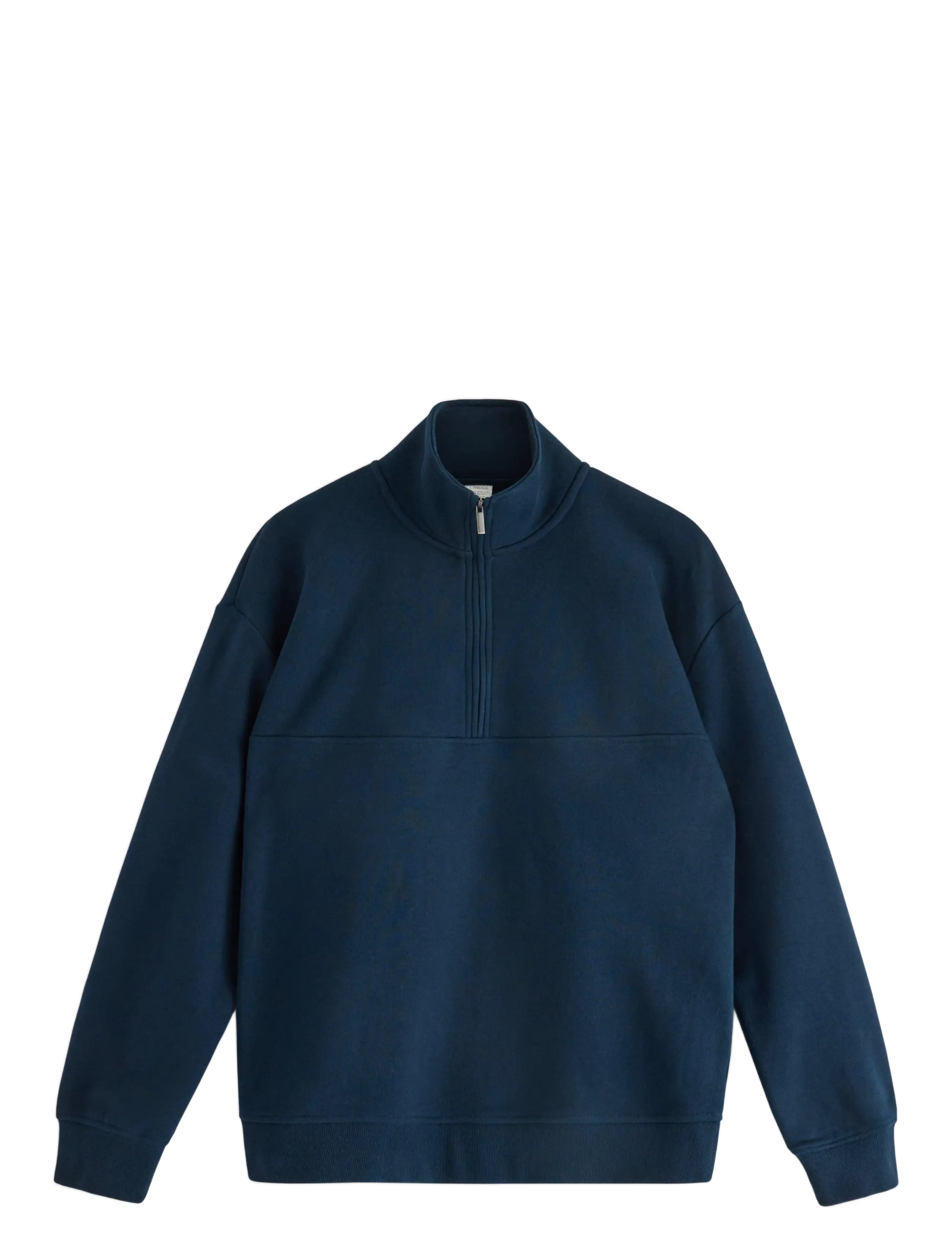 Lindex Sweater halfzip solid cut n s - App deal - DARK NAVY / navy