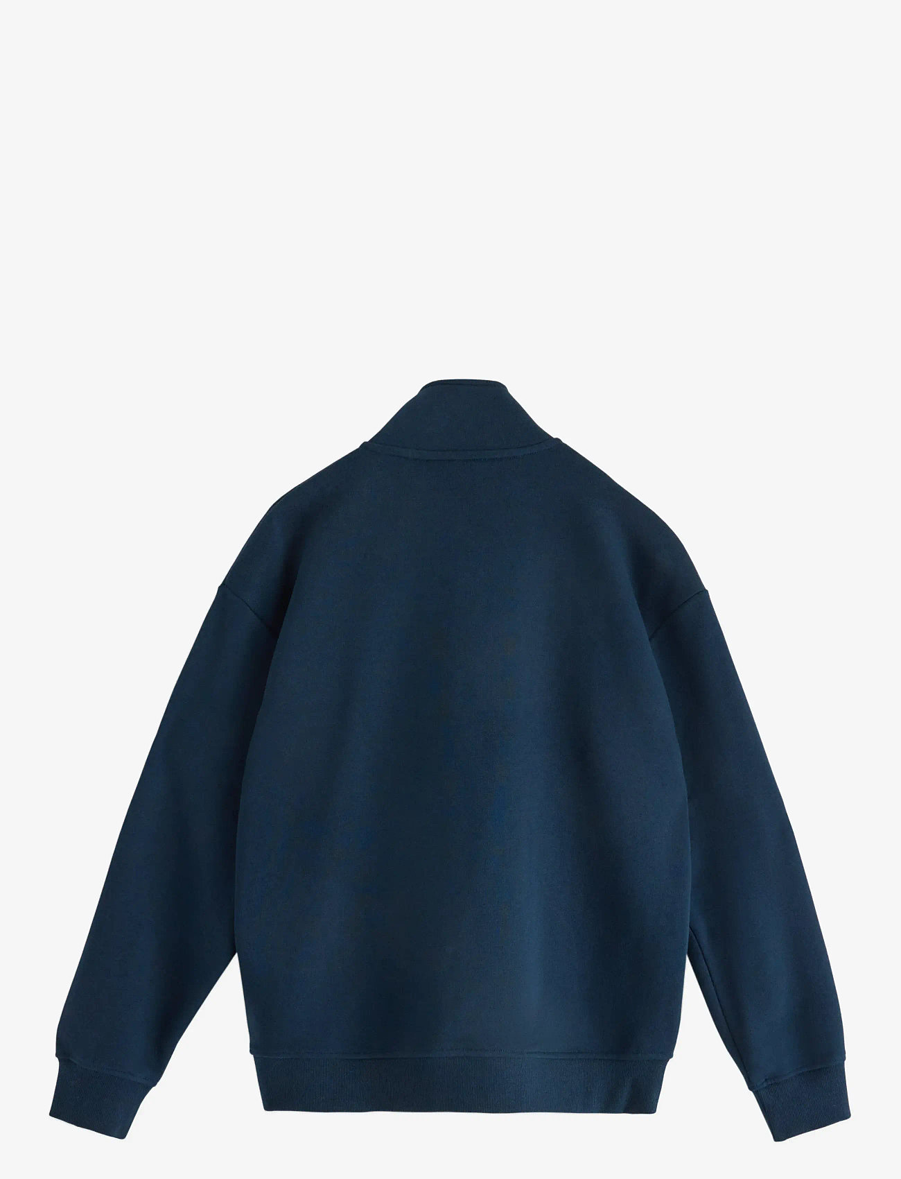 Lindex - Sweater halfzip solid cut n s - efterårstøj - dark navy - 1