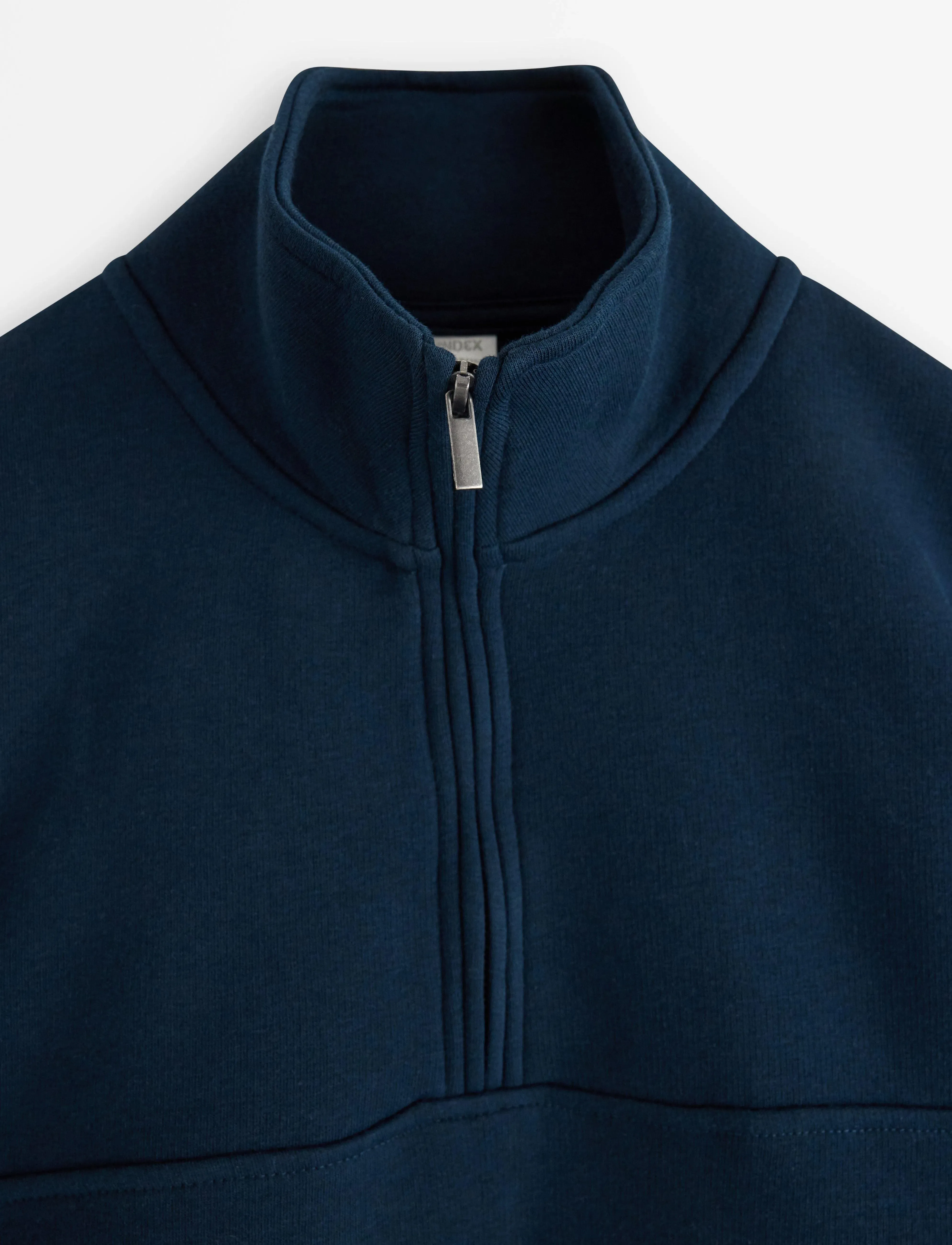 Lindex - Sweater halfzip solid cut n s - sweatshirts - dark navy - 5