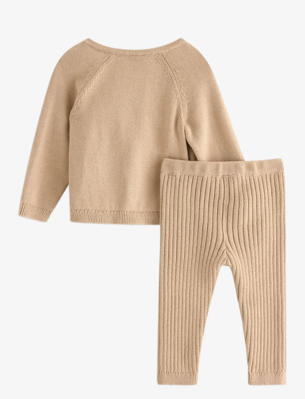 Lindex - Set sweater leggings knitted - set med långärmad t-shirt - beige - 1