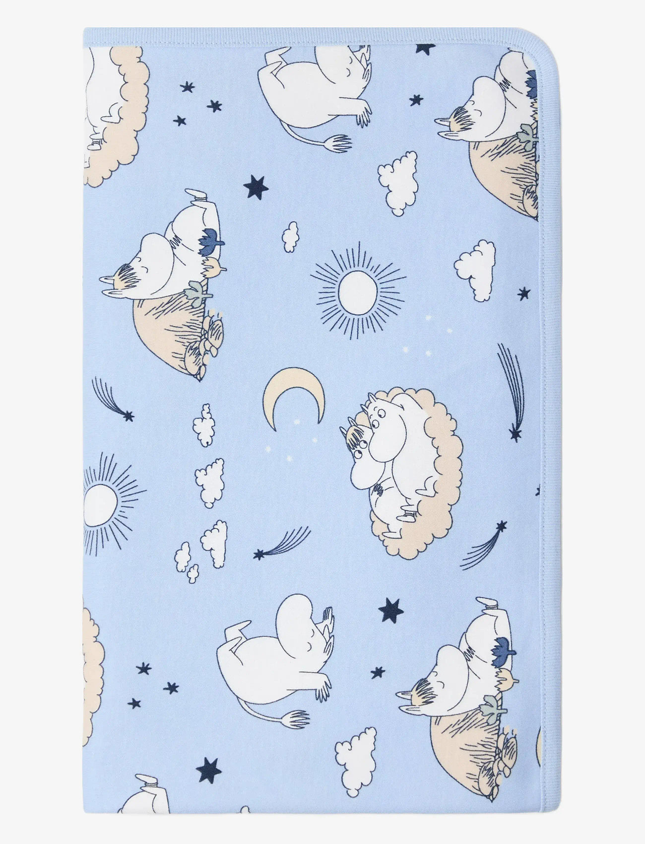 Lindex - Shawl baby blanket Moomin - babyfiltar - light blue - 0
