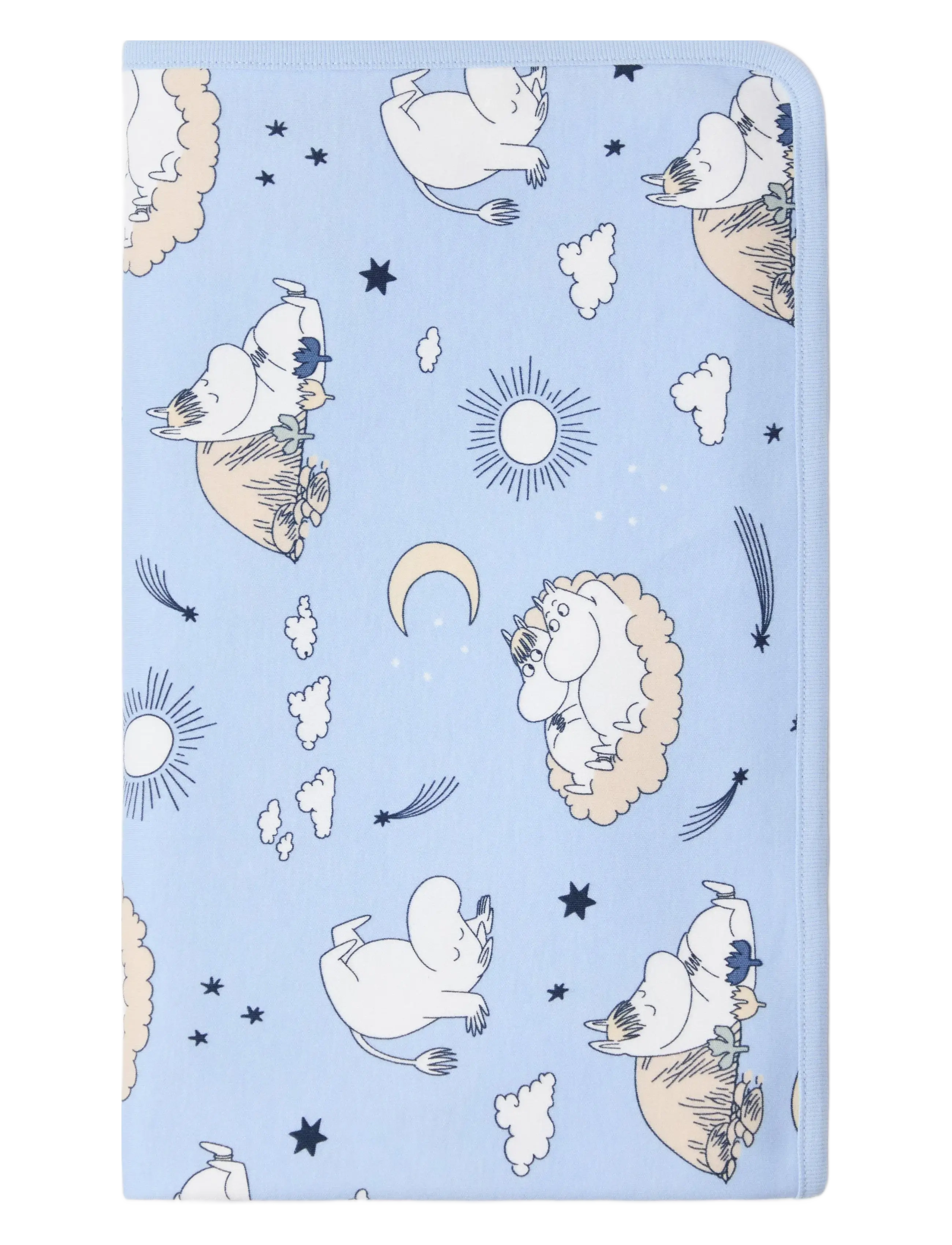 Shawl baby blanket Moomin - LIGHT BLUE