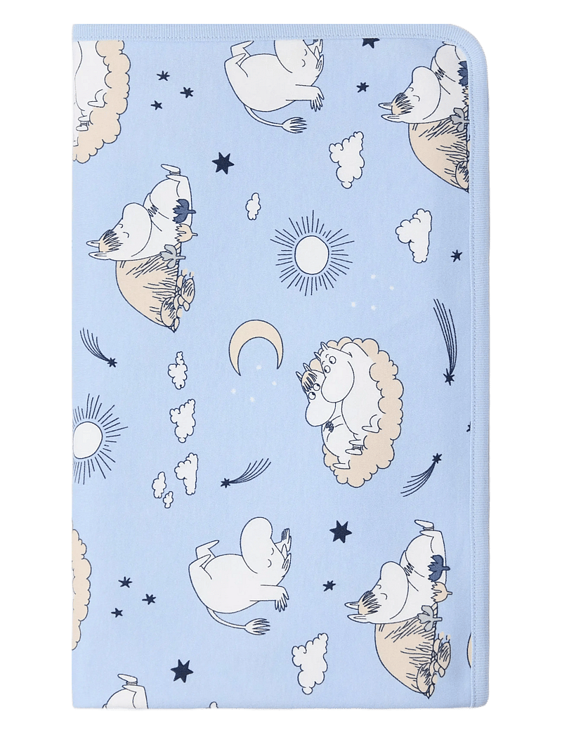 Lindex - Shawl baby blanket Moomin - babyfiltar - light blue - 0