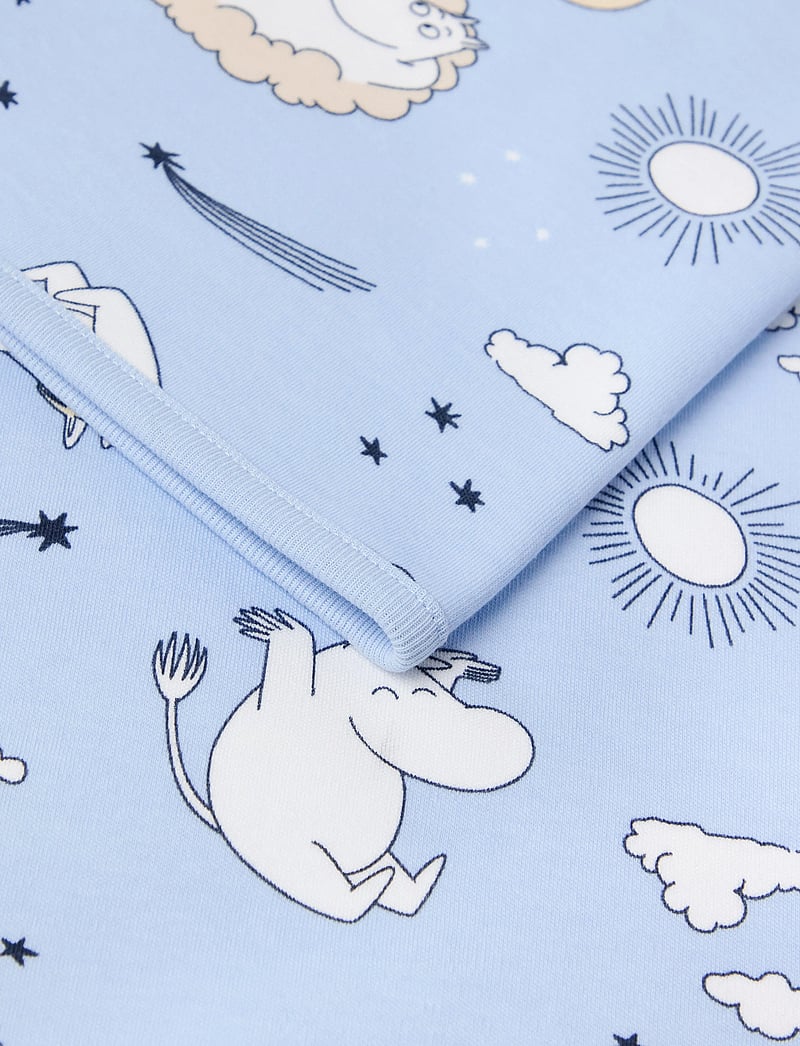 Lindex - Shawl baby blanket Moomin - babyfiltar - light blue - 1