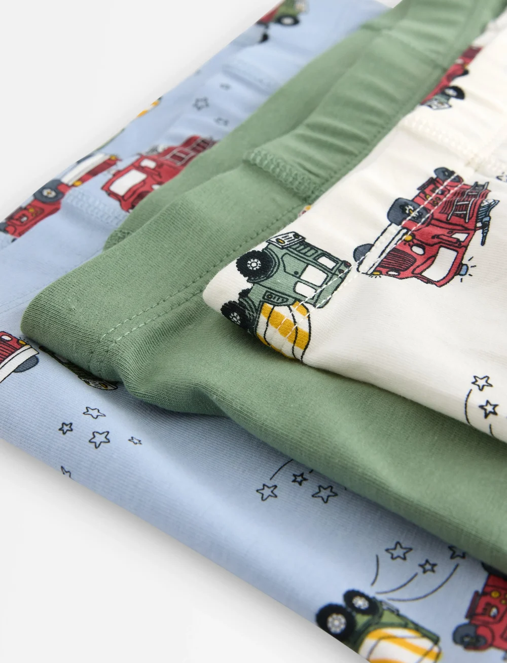 Lindex - Boxer 3 pack aop Fire Engine h - underbukser - white - 2