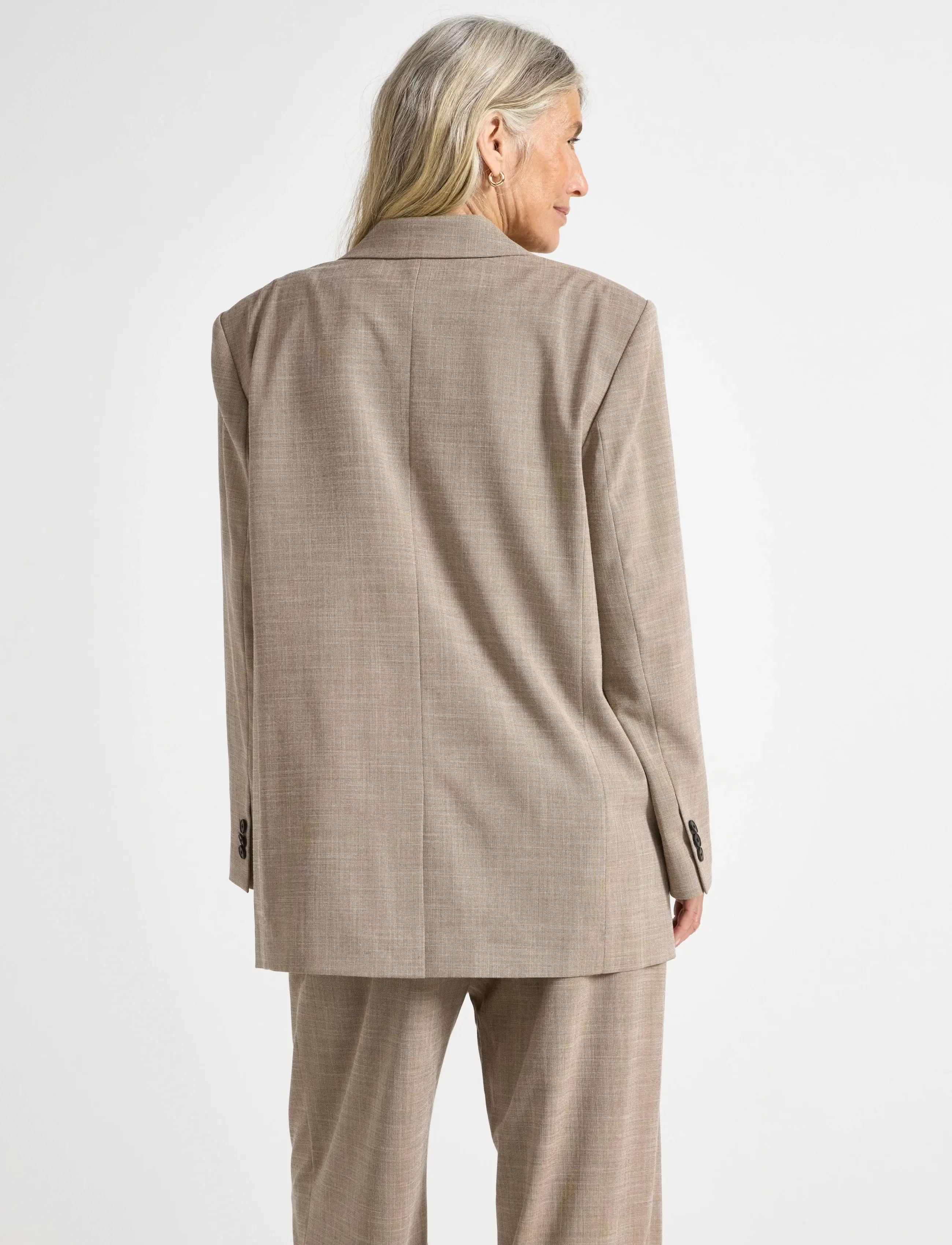Lindex - Kavaj med dubbelknÃ¤ppning - beige melange - 3