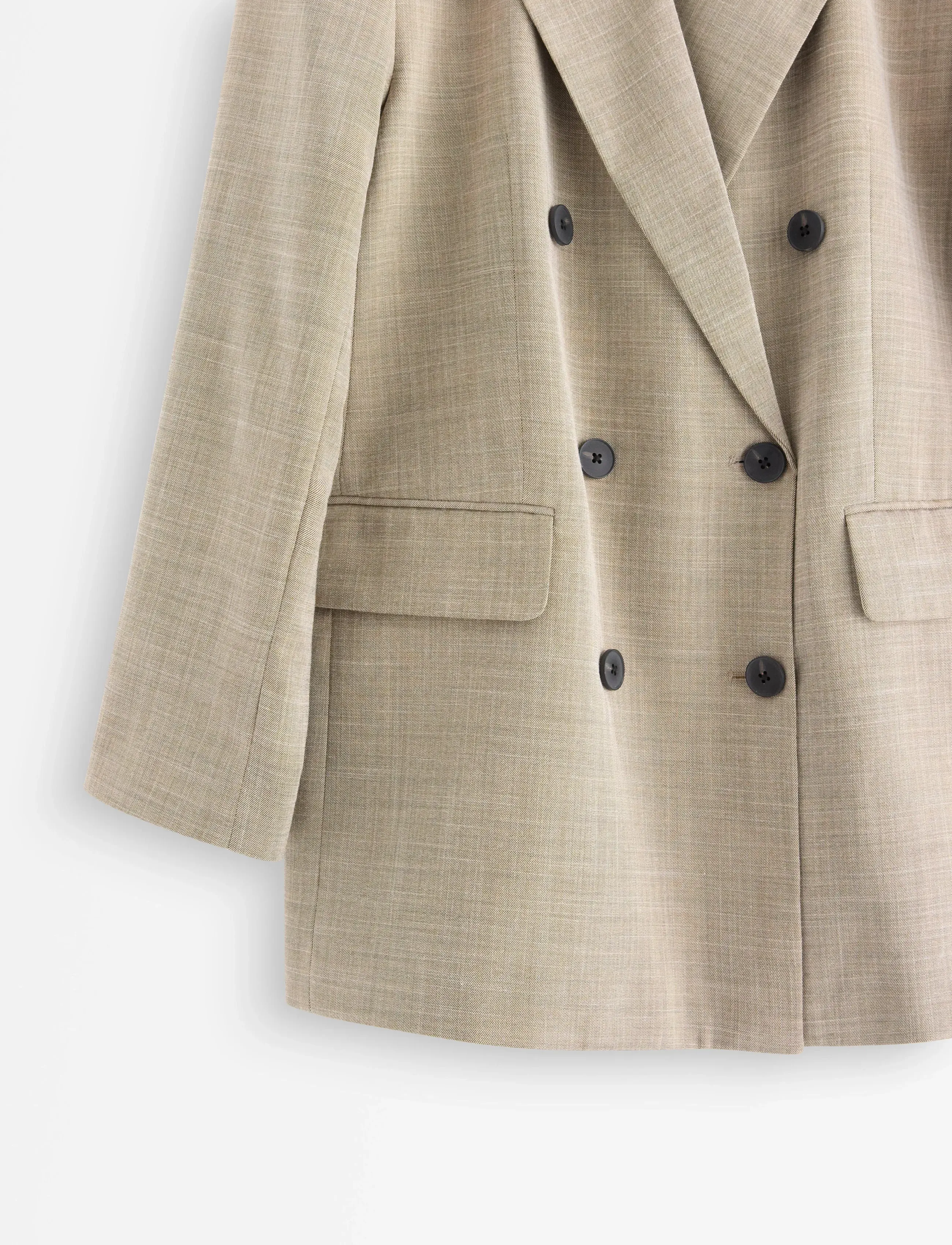 Lindex - Kavaj med dubbelknÃ¤ppning - beige melange - 5