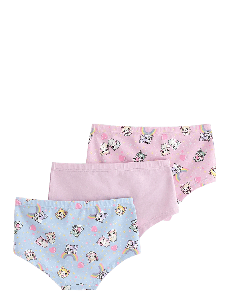 Lindex - Hipster 3 p Kawaii - underpants - dusty pink - 1