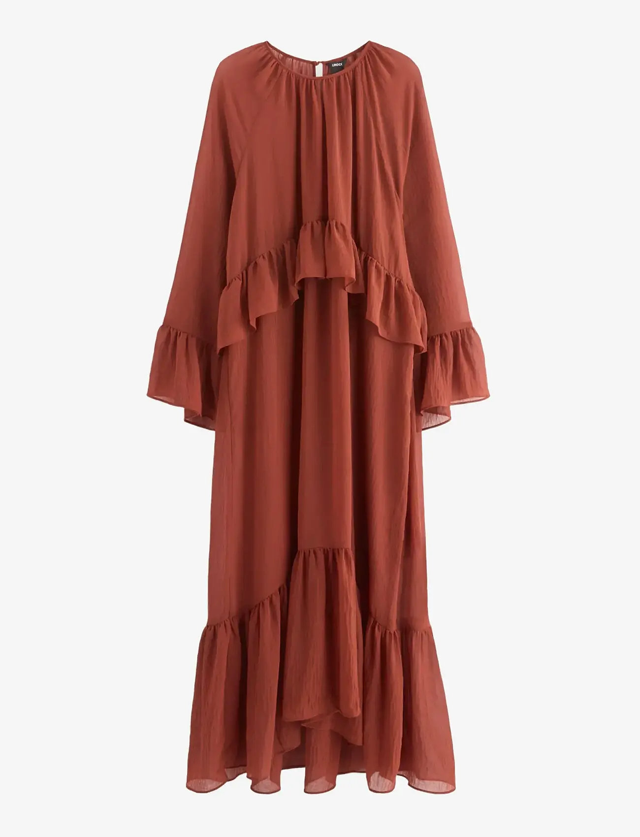 Lindex - Maxiklänning - maxi kjoler - dark dusty red - 1