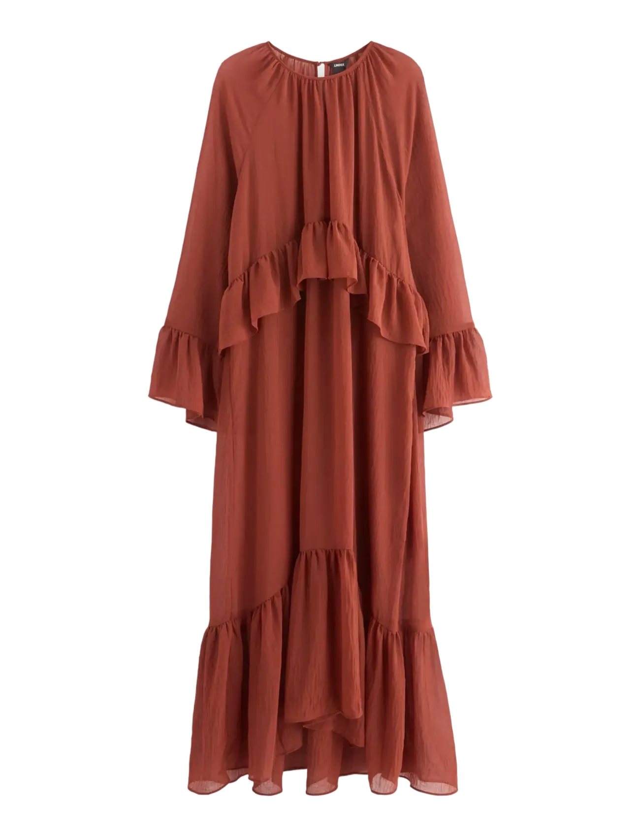 Lindex Maxiklänning - Maxikleider - DARK DUSTY RED / orange