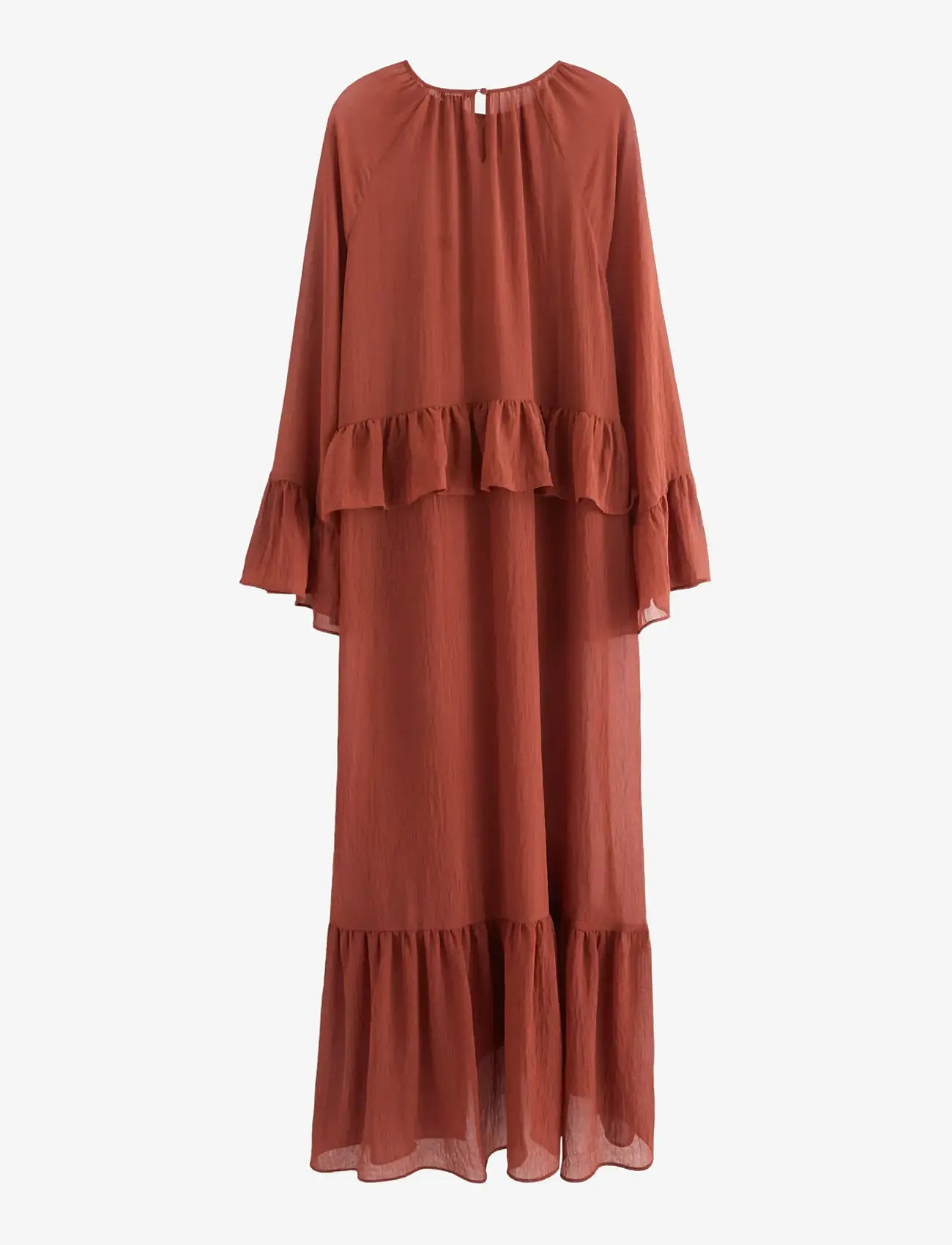 Lindex - Maxiklänning - maxi kjoler - dark dusty red - 2