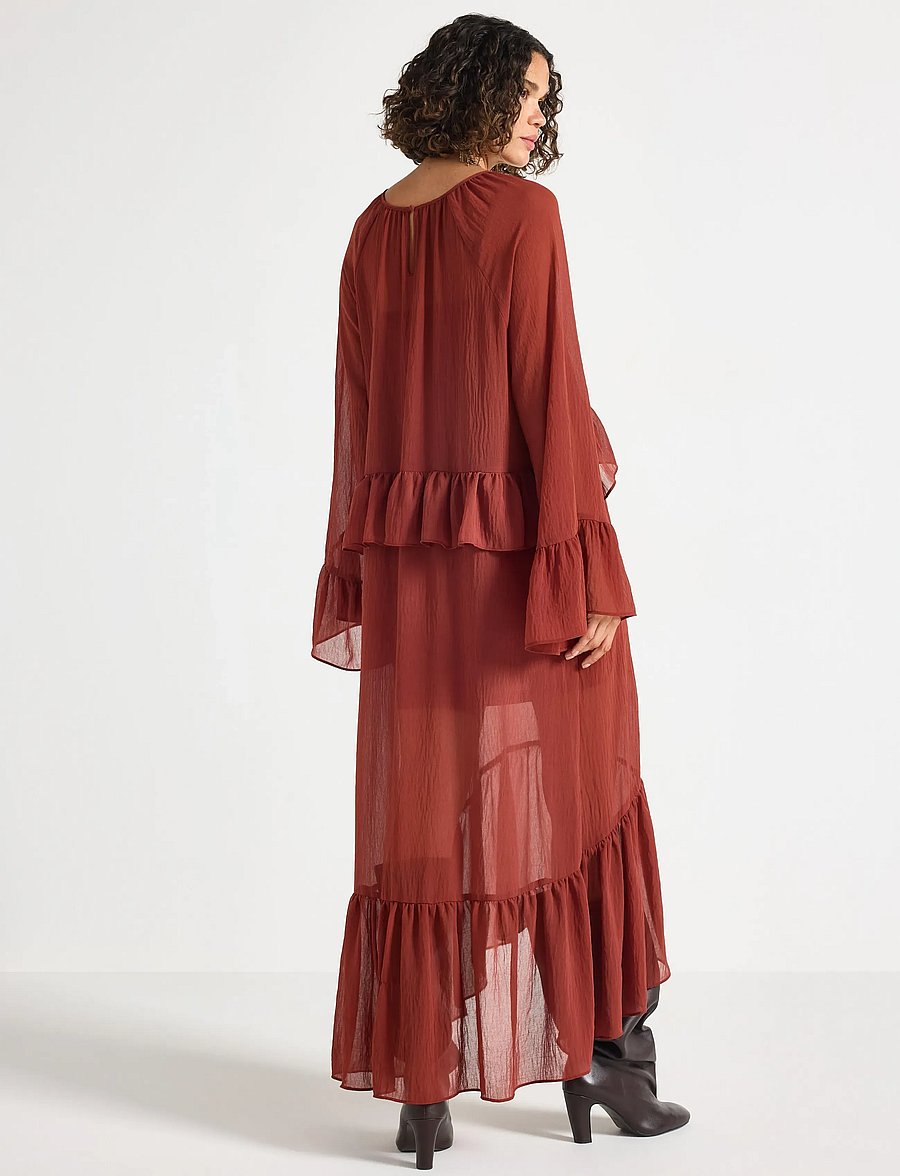 Lindex - Maxiklänning - maxikleider - dark dusty red - 3