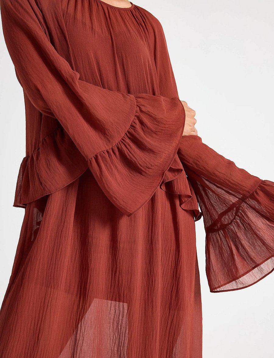 Lindex - Maxiklänning - maxikleider - dark dusty red - 4