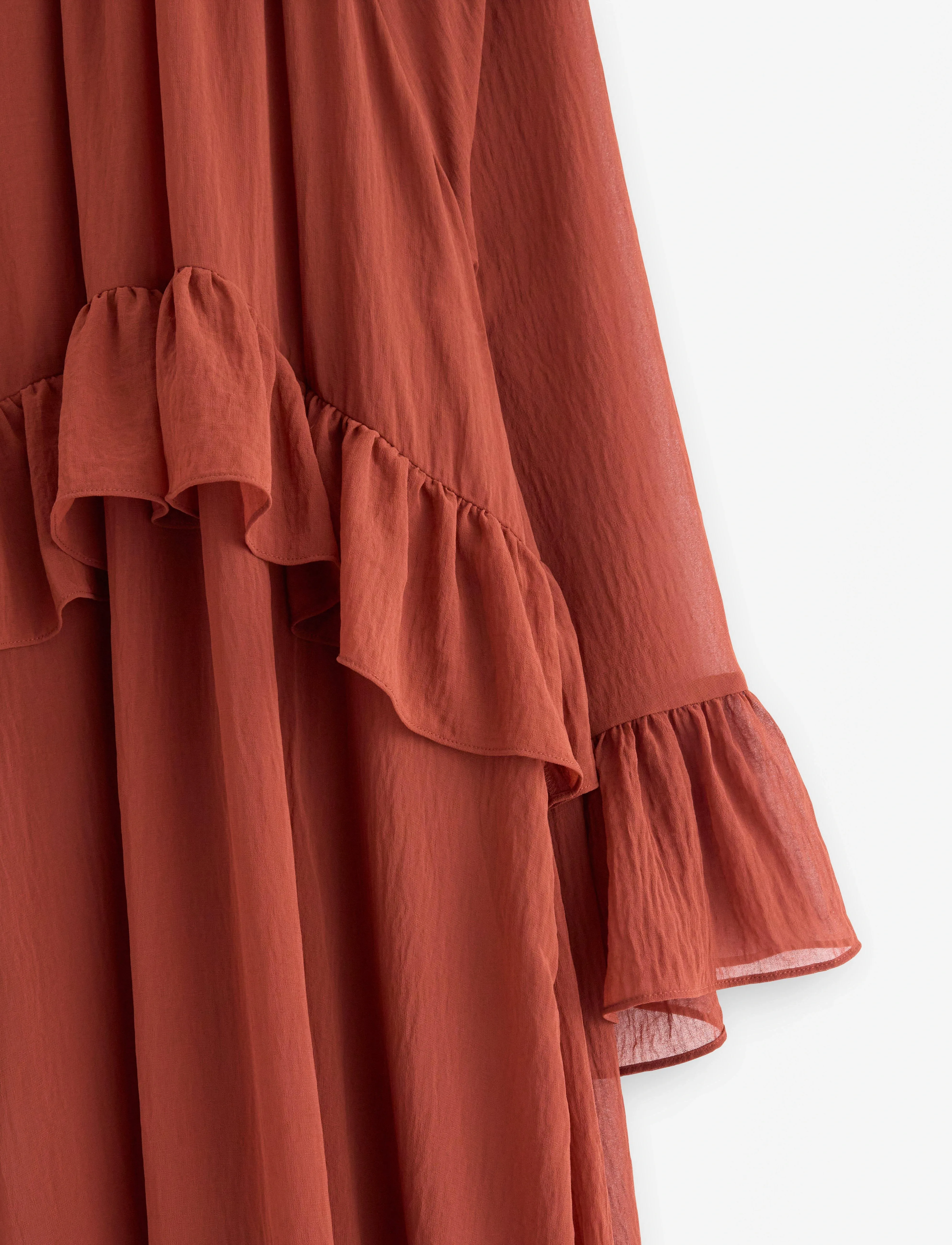 Lindex - Maxiklänning - maksimekot - dark dusty red - 5