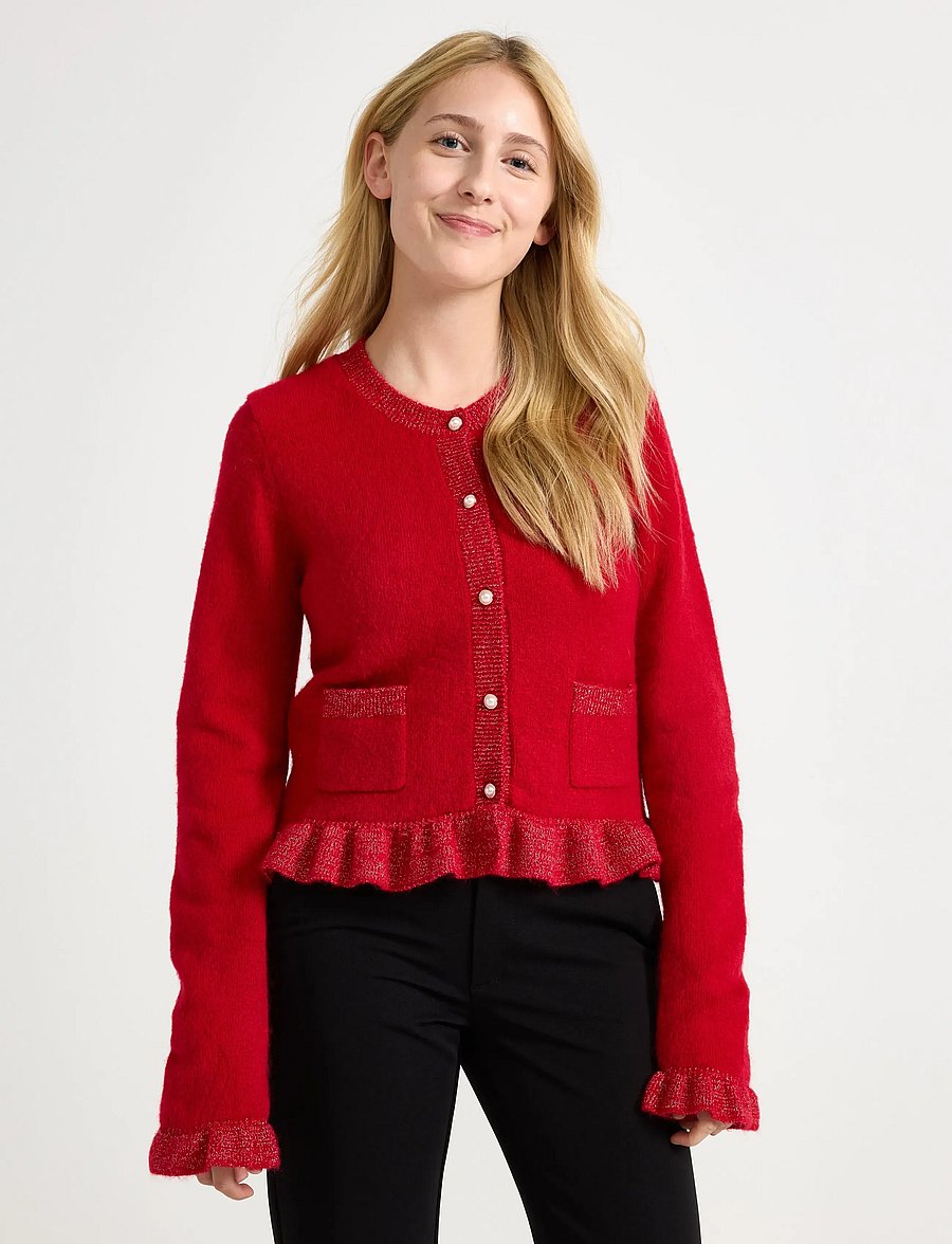 Lindex - Cardigan - gebreide vesten - dark red - 0