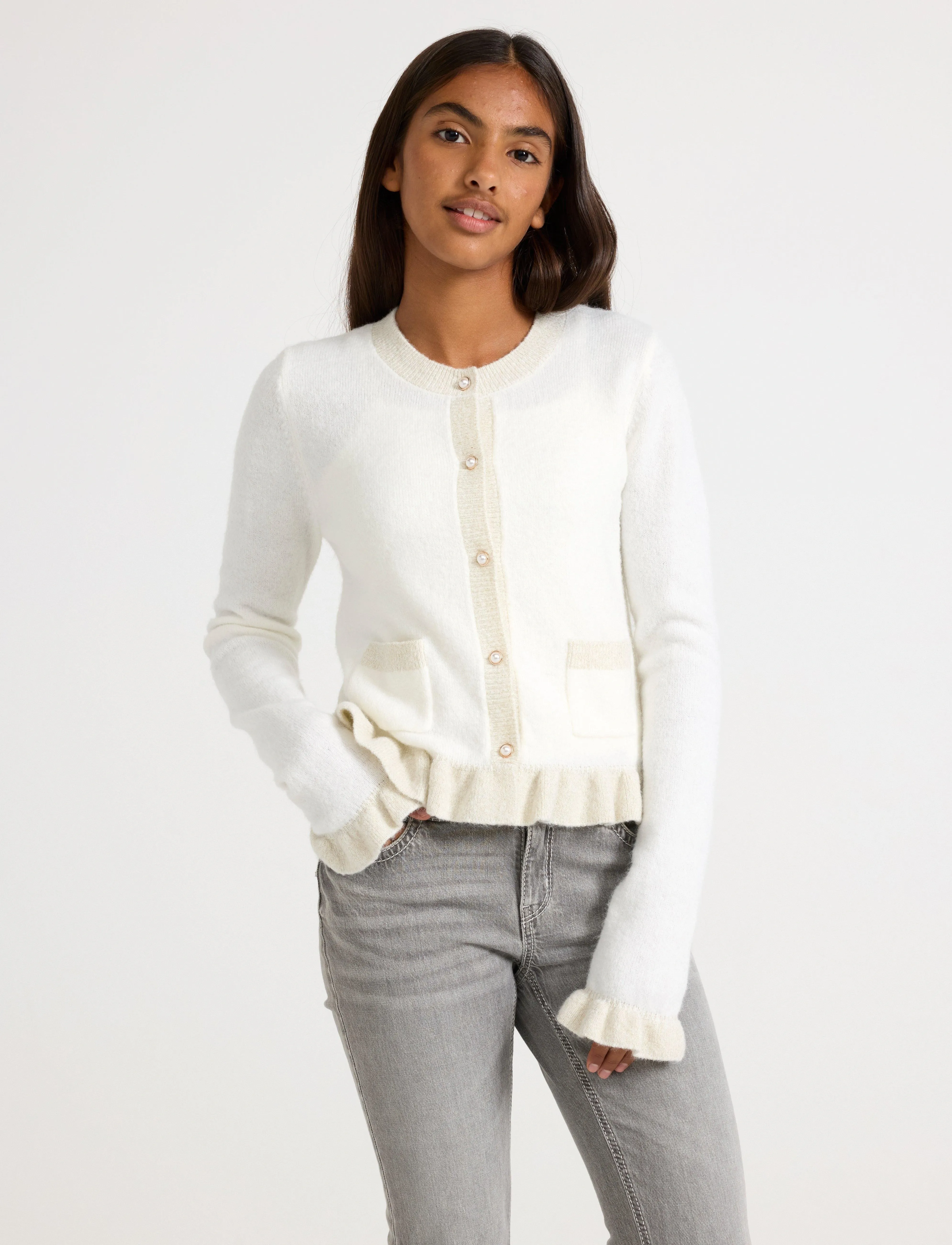 Lindex Cardigan - Strickmode - OFF WHITE / cream
