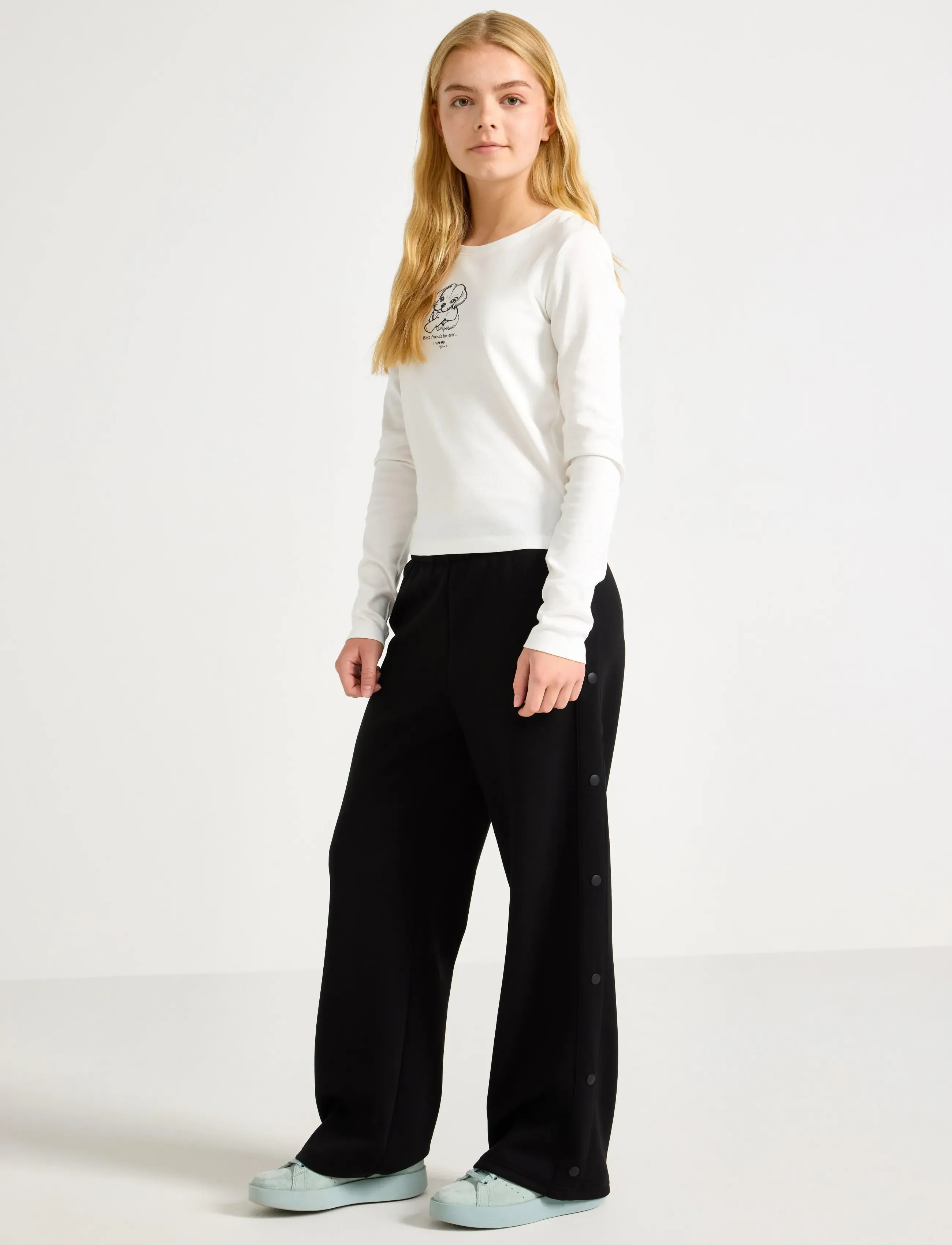 Lindex Trikã¥Byxor, 152, Black, Underdele > Bukser, Børn