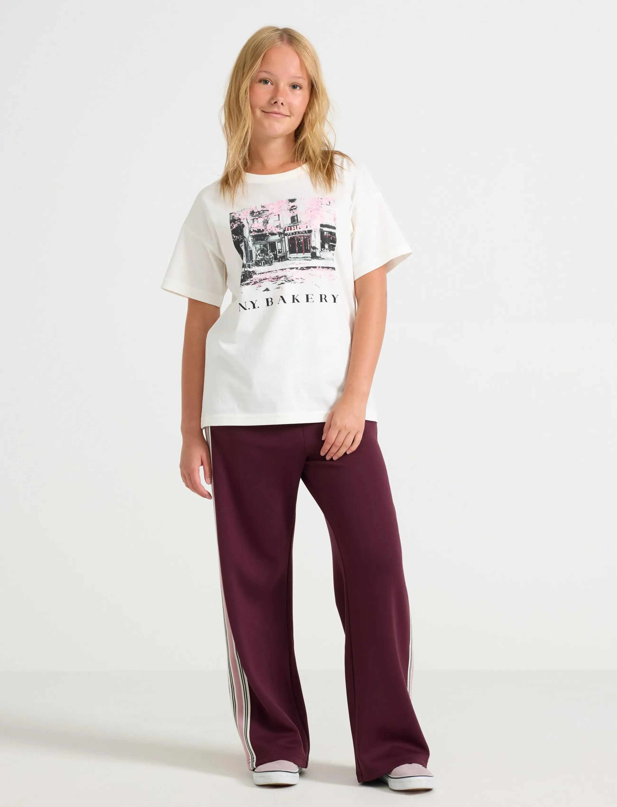 Lindex Trikã¥Byxor, 152, Burgundy, Underdele > Bukser, Børn