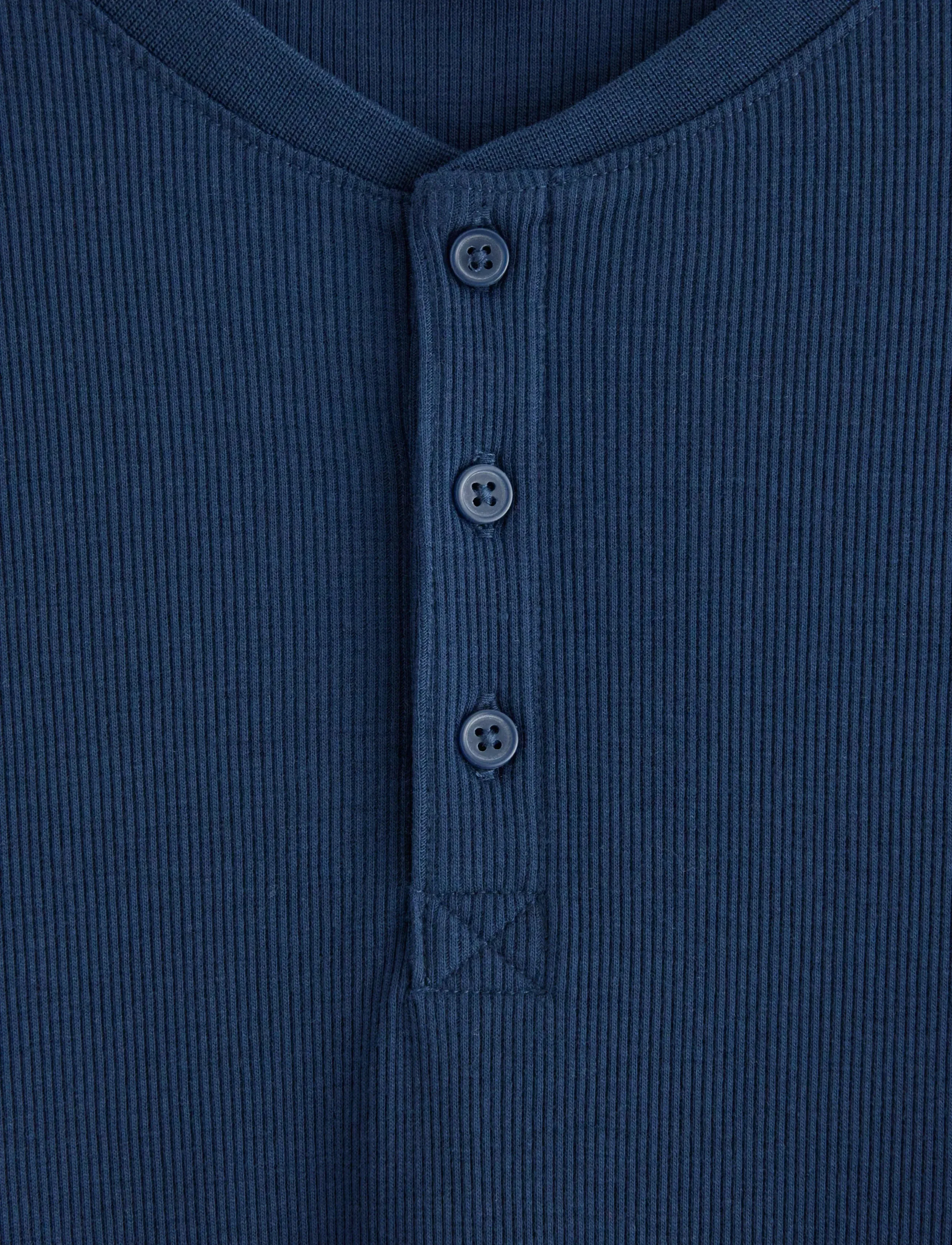 Lindex - Top LS Henley - marškinėliai ilgomis rankovėmis - dark blue - 5
