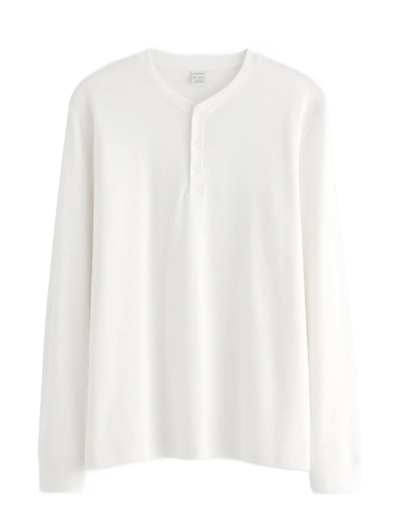 LINDEX Oberteil Ls Henley Weiß - 128 - Kinder