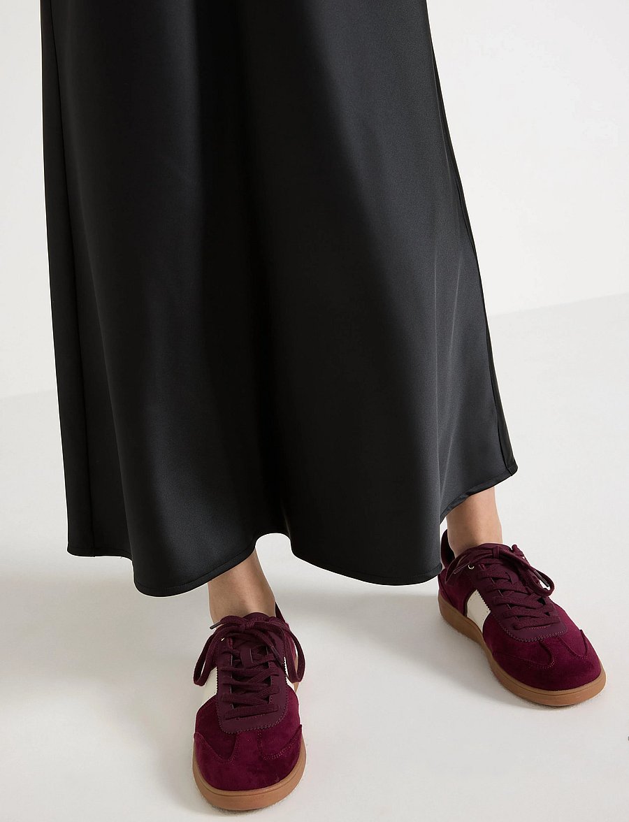 Lindex - Skirt Satin Bias - maxi skirt - black - 4