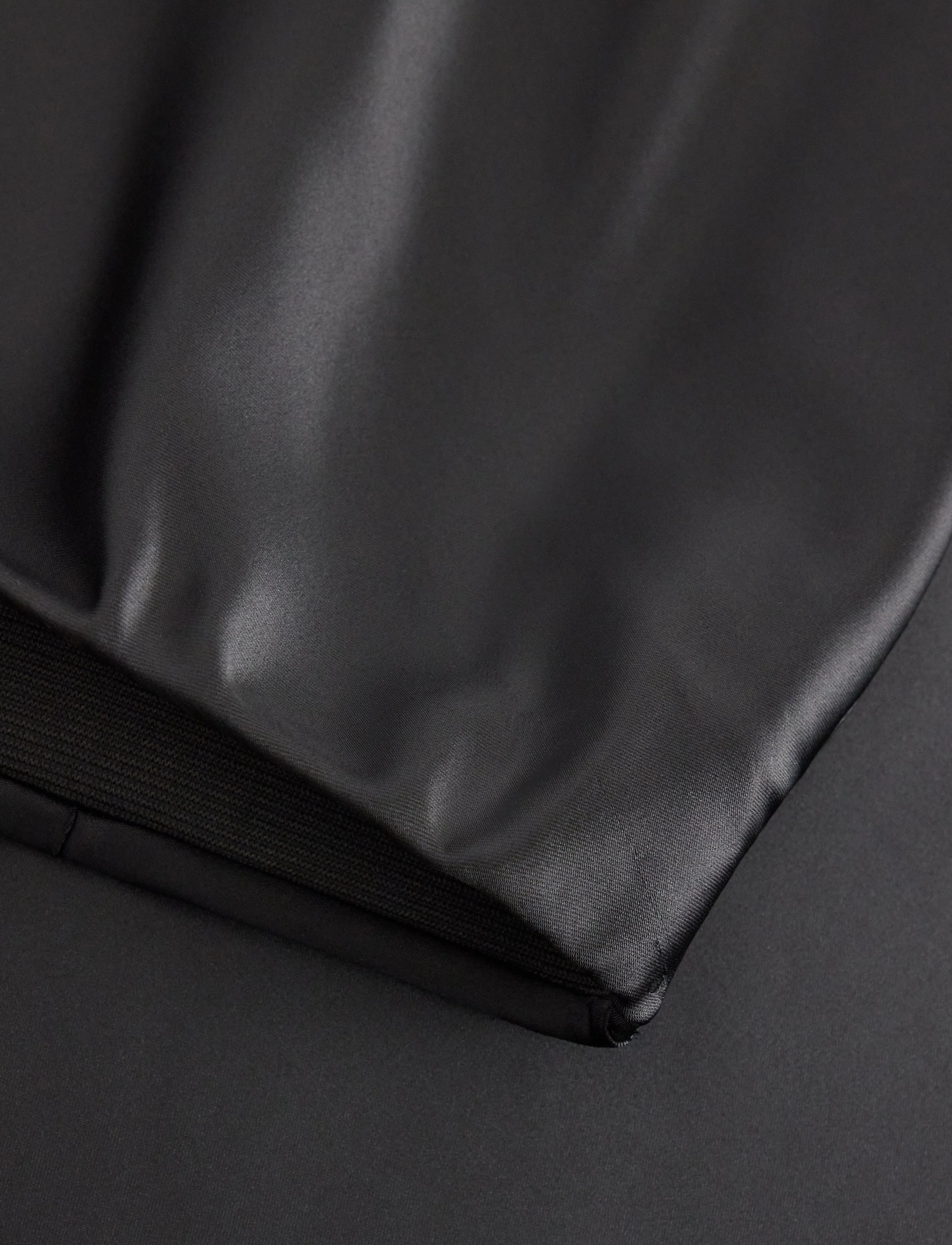 Lindex - Skirt Satin Bias - kjolar - black - 5