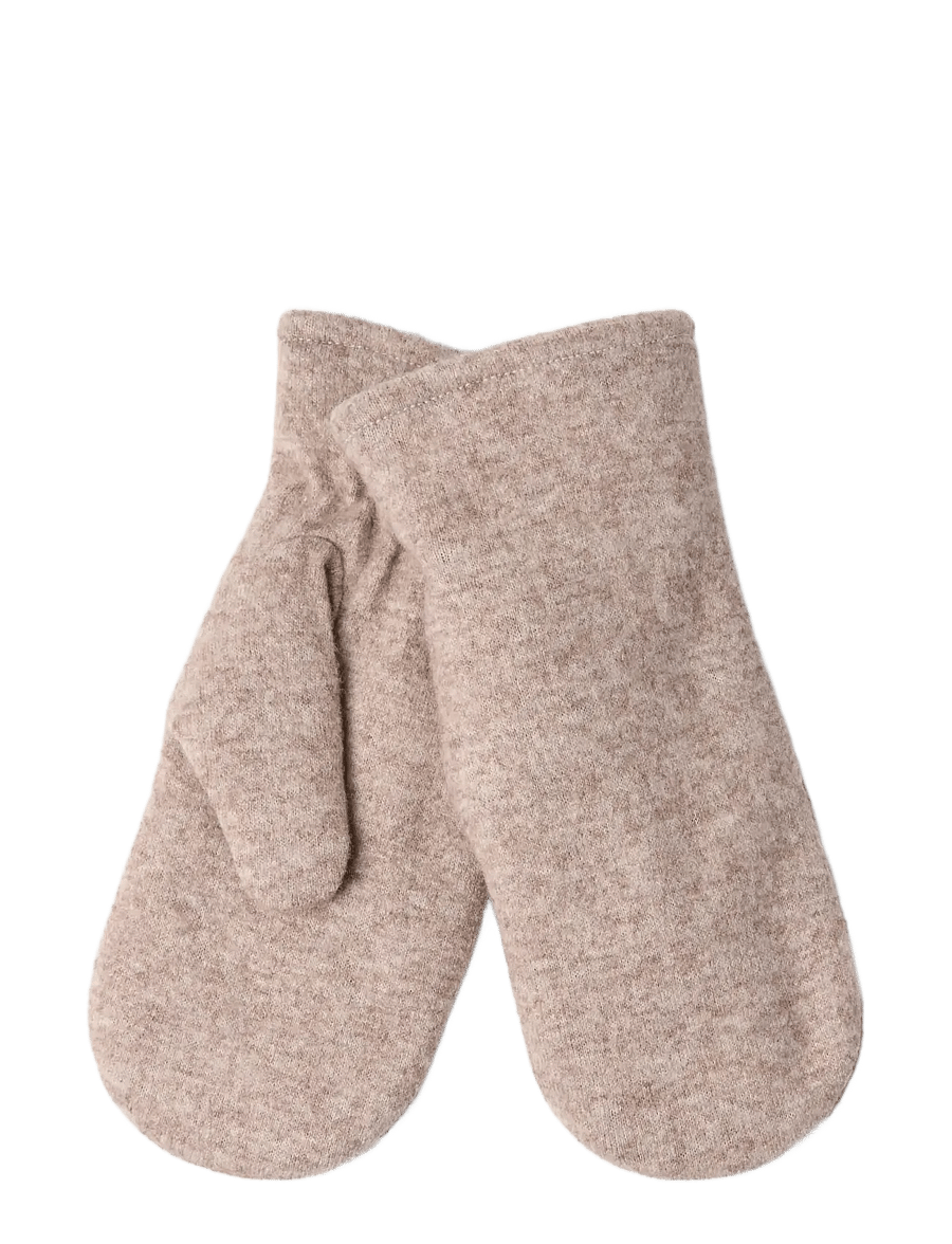 Lindex - Mitten Ullis - mittens - light brown melange - 1