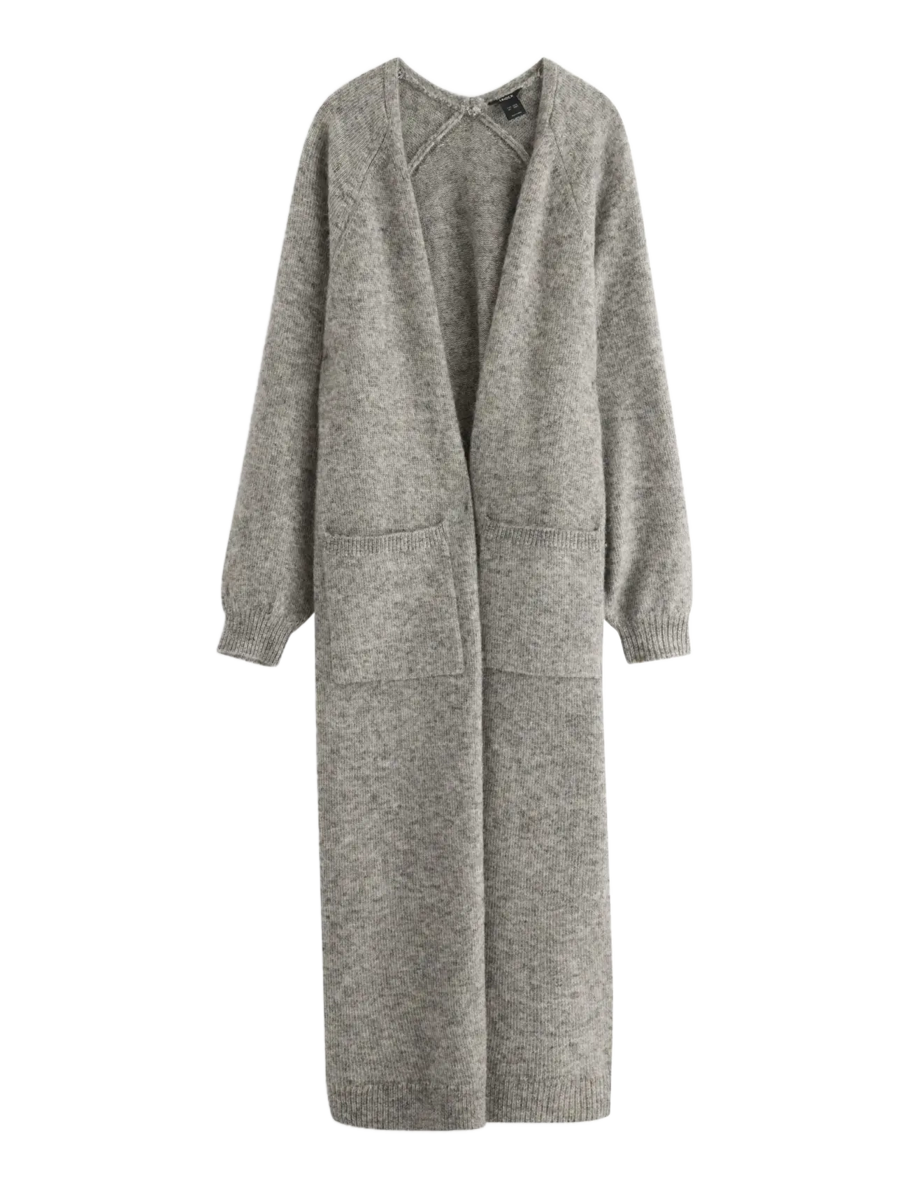 Lindex Knitted long cardigan - Strickmode - GREY MELANGE / grey
