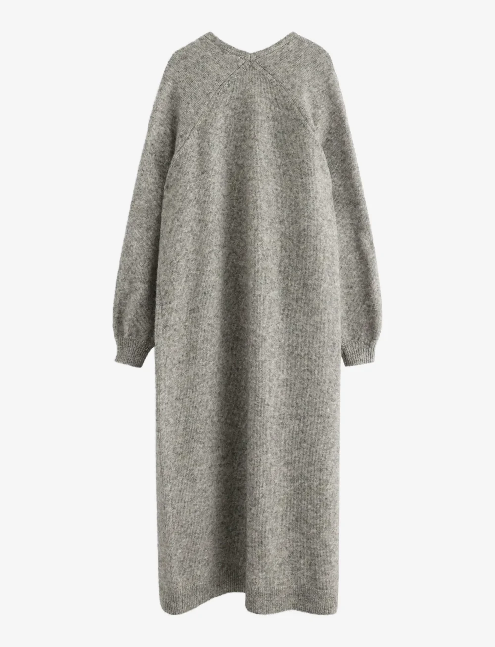 Lindex - Stickad lång cardigan - koftor - grey melange - 2