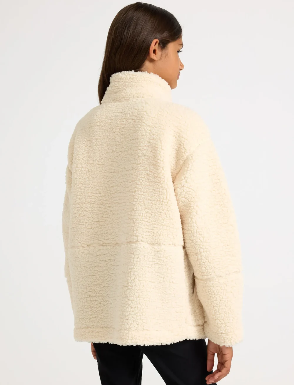 Lindex - Jacket pile - fleecejacken - light beige - 3