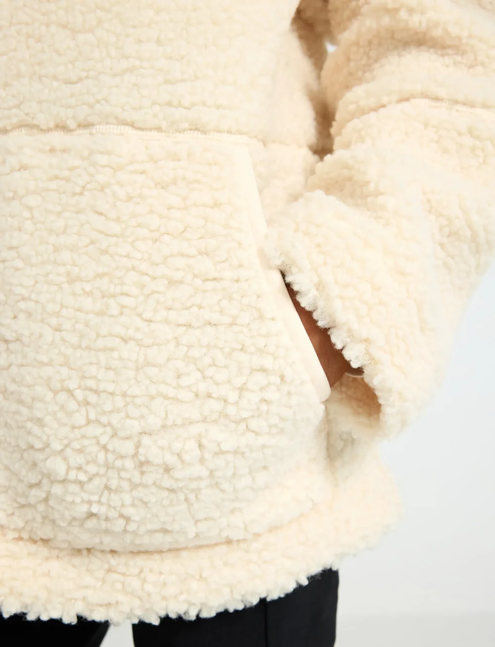 Lindex - Jacket pile - fleecejacken - light beige - 4