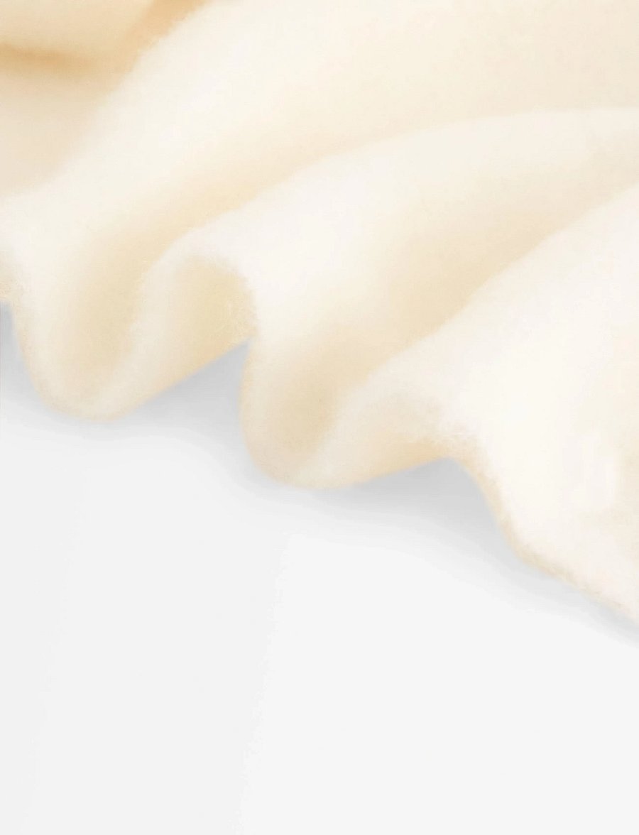 Lindex - Scarf big fringe solid - winterschals - light white - 1
