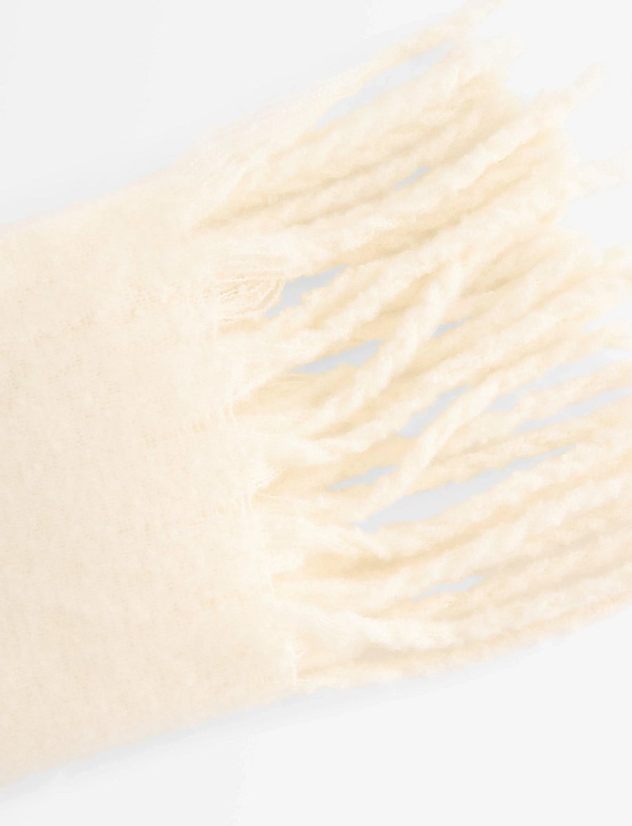 Lindex - Scarf big fringe solid - winterschals - light white - 2