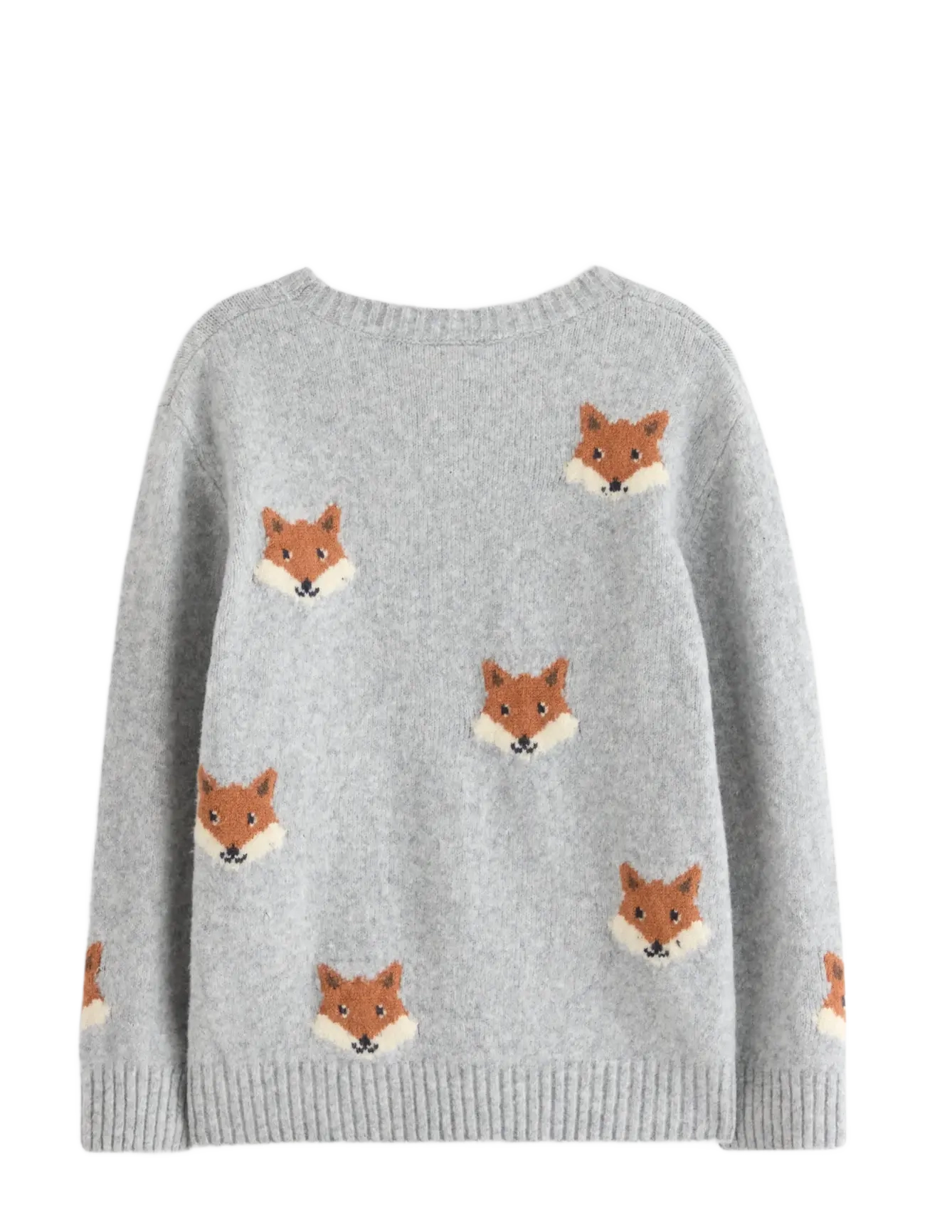 Lindex - Stickad tröja - trøjer - light grey melange - 2