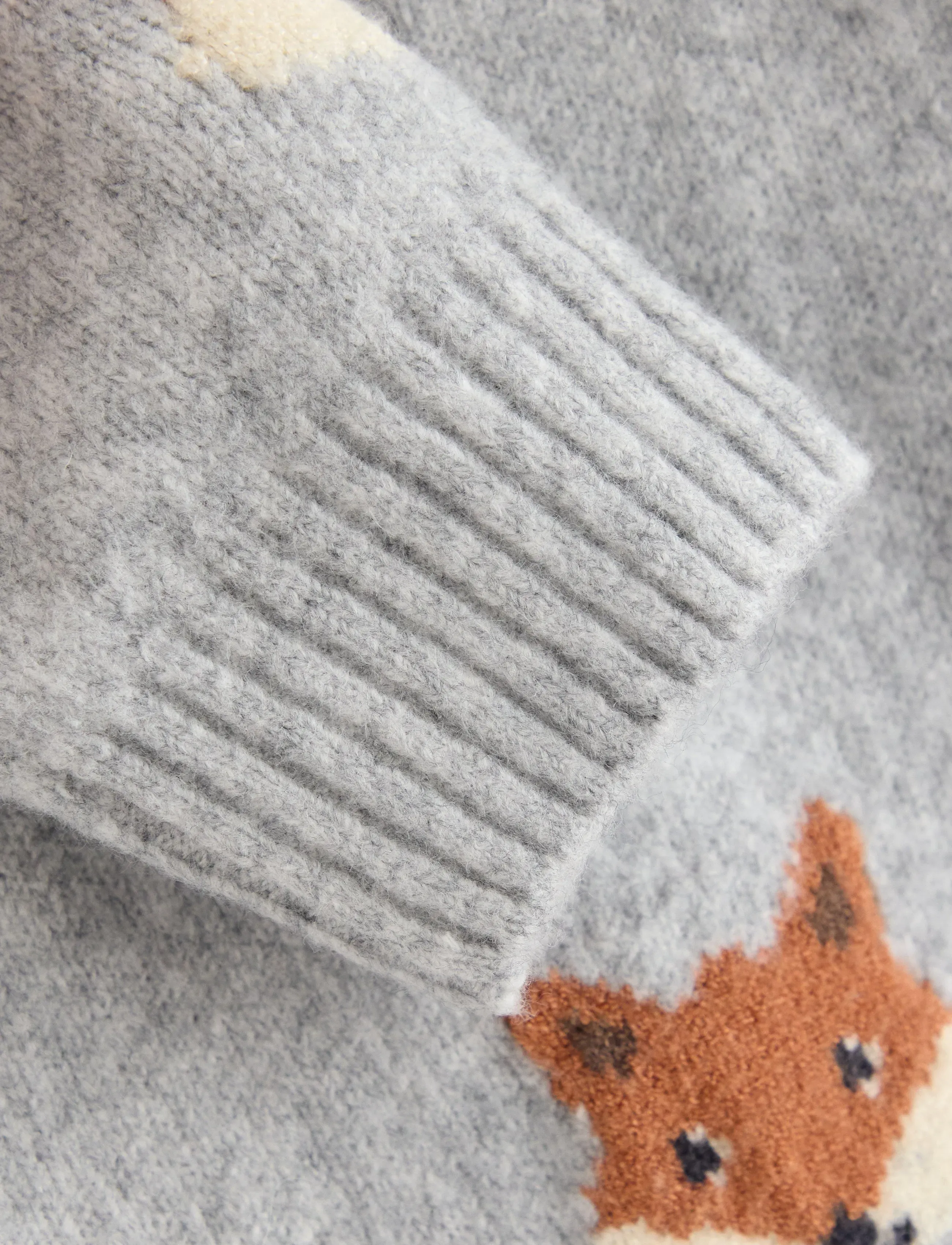 Lindex - Stickad tröja - trøjer - light grey melange - 5