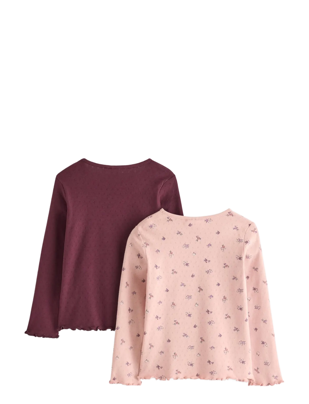 Lindex - 2-pack top in pointelle - dusty pink - 2