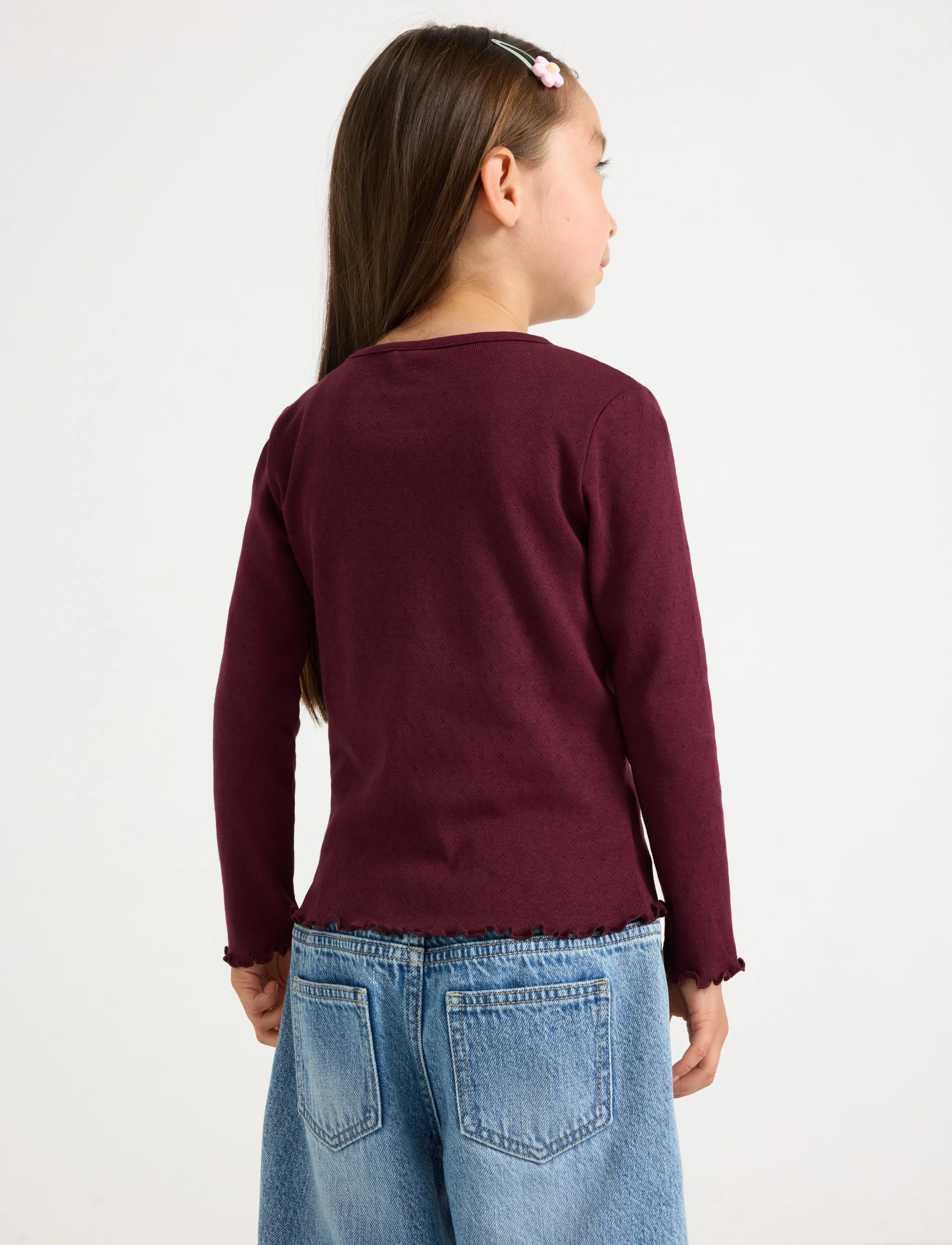Lindex - 2-pack top in pointelle - dusty pink - 3