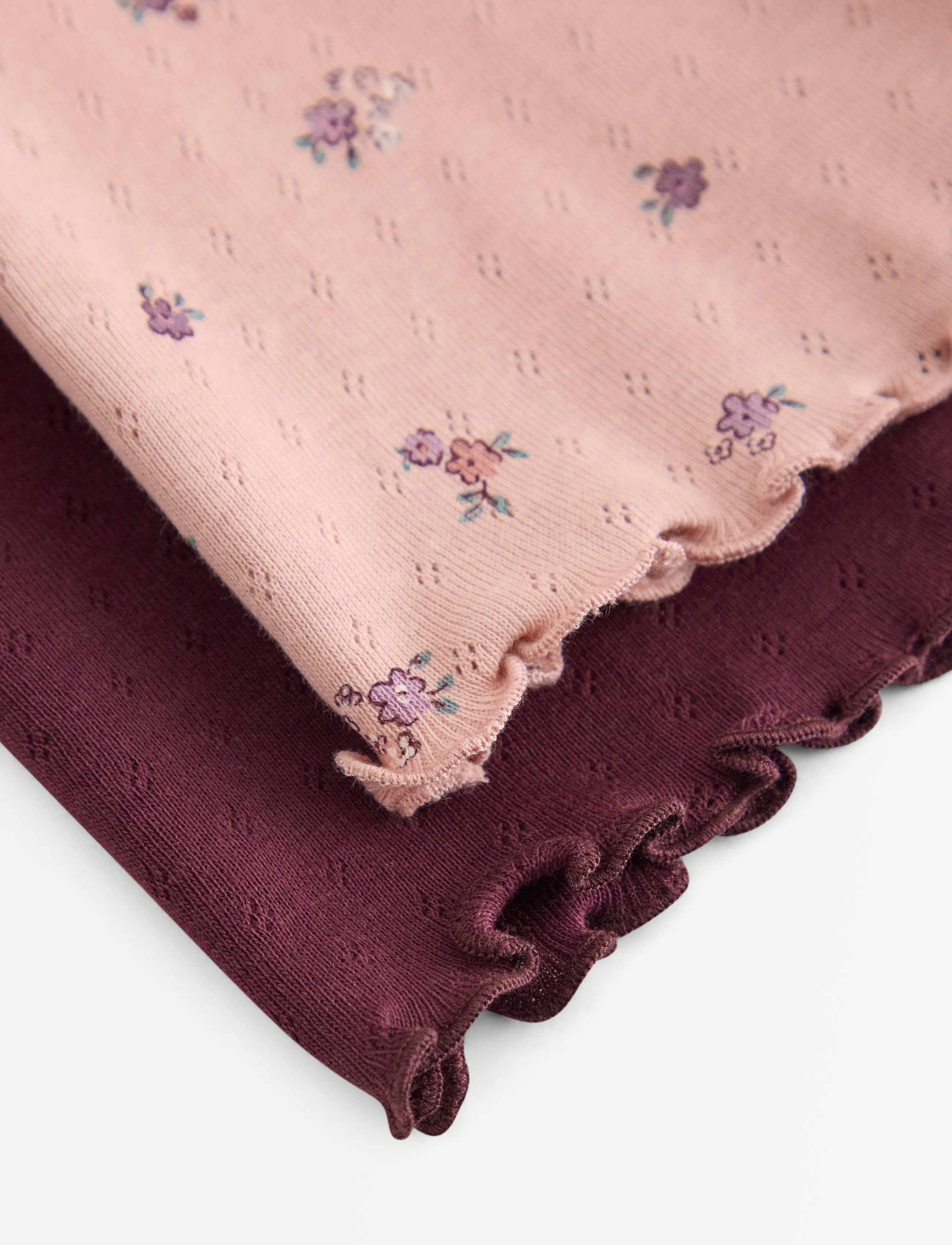 Lindex - 2-pack top in pointelle - dusty pink - 5