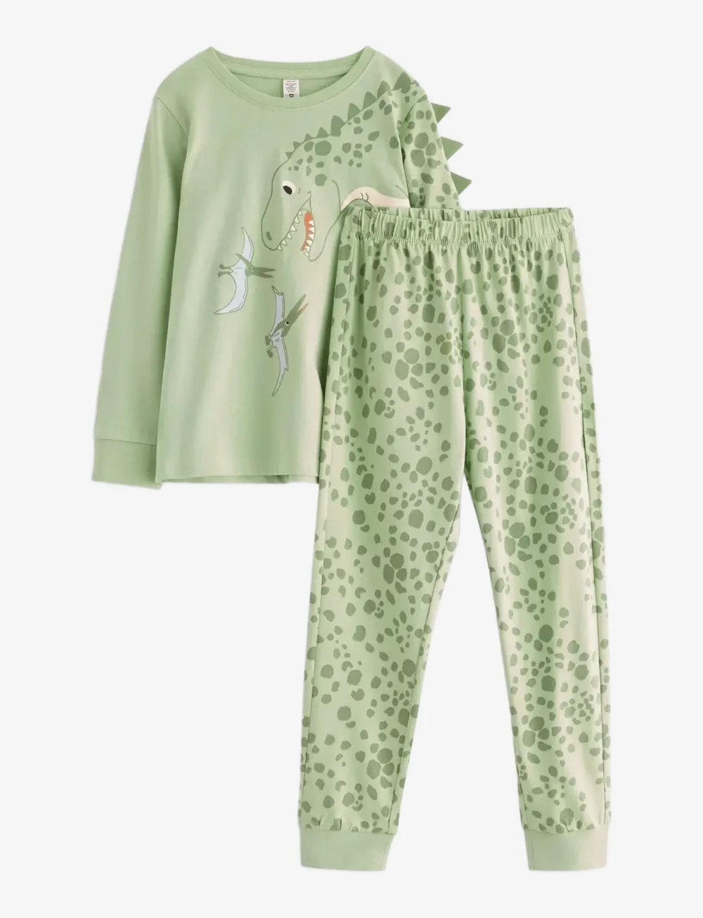 Lindex - Pyjamassæt - komplektid - light dusty green - 0