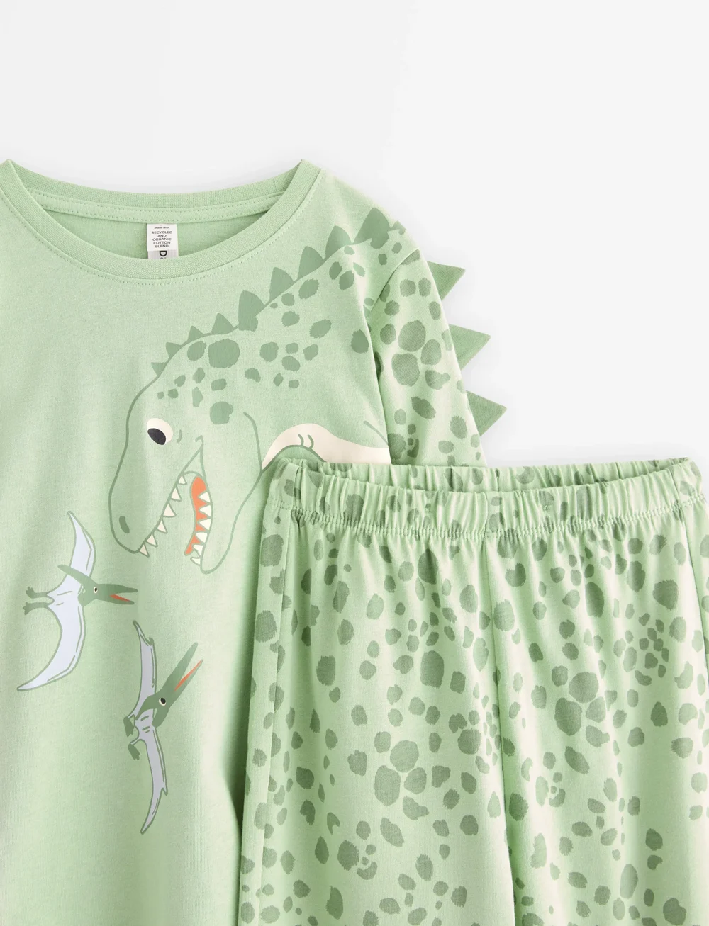 Lindex - Pyjamassæt - komplektid - light dusty green - 2