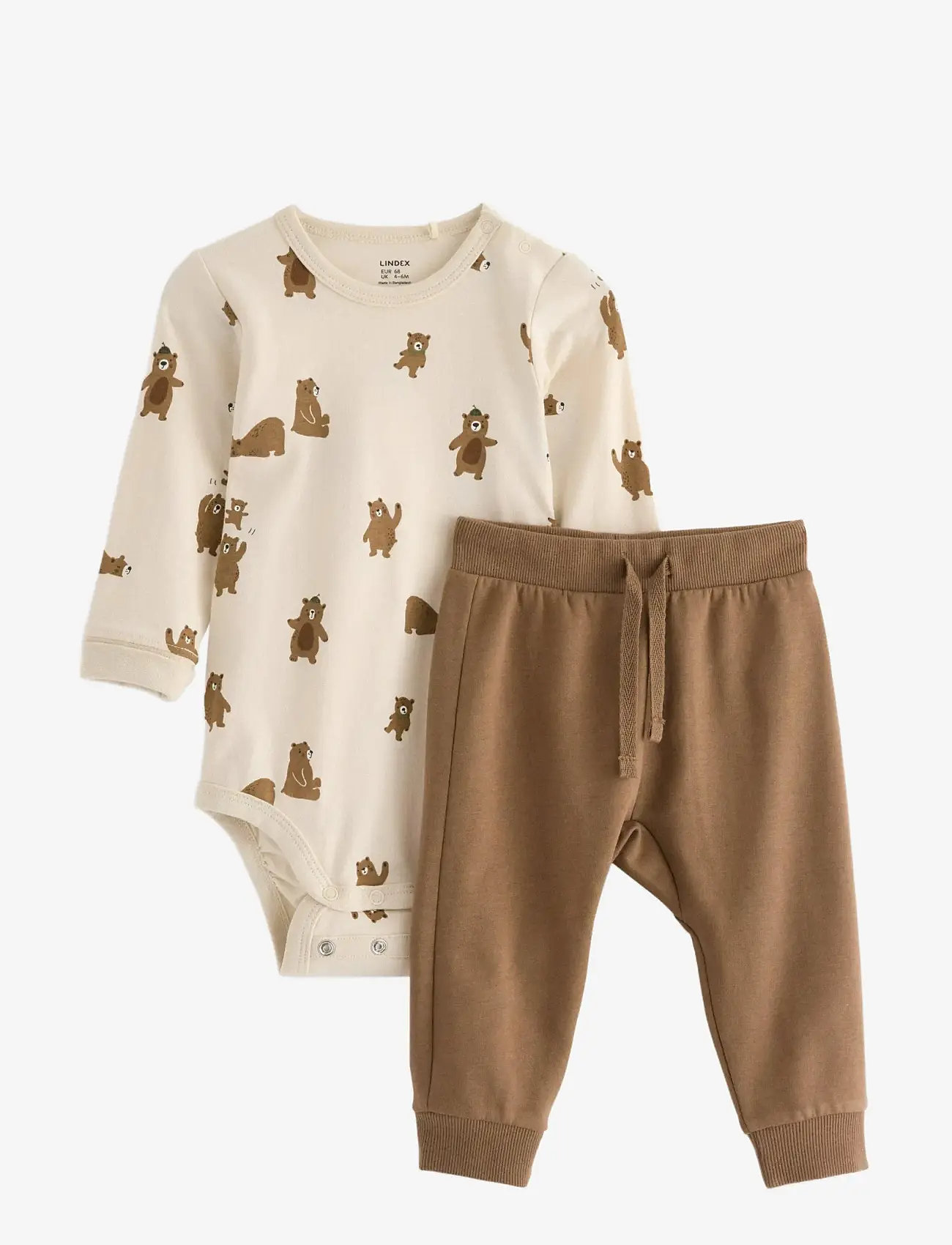 Lindex - Set Body trousers back focus - bodiga komplektid - light beige - 0