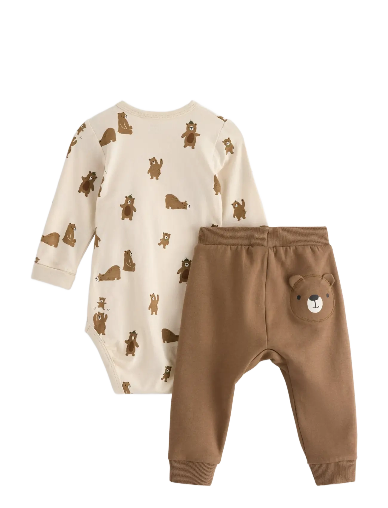 Lindex - Set Body trousers back focus - light beige - 1